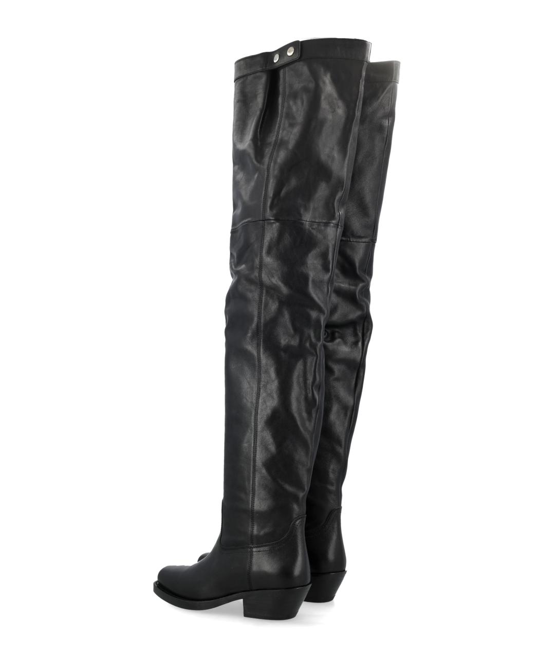 ISABEL MARANT Черные кожаные сапоги, фото 4