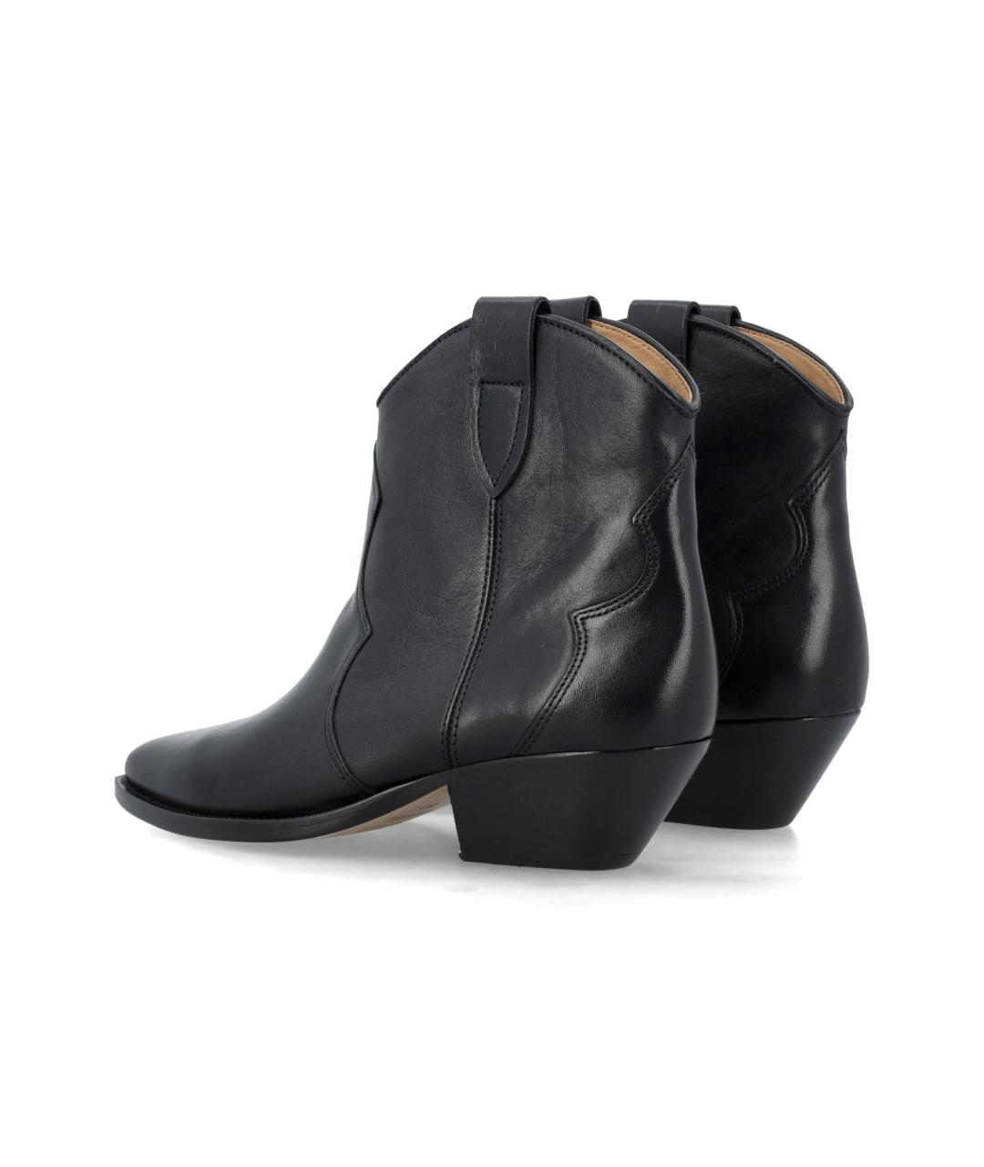 ISABEL MARANT Черные кожаные полусапоги, фото 4