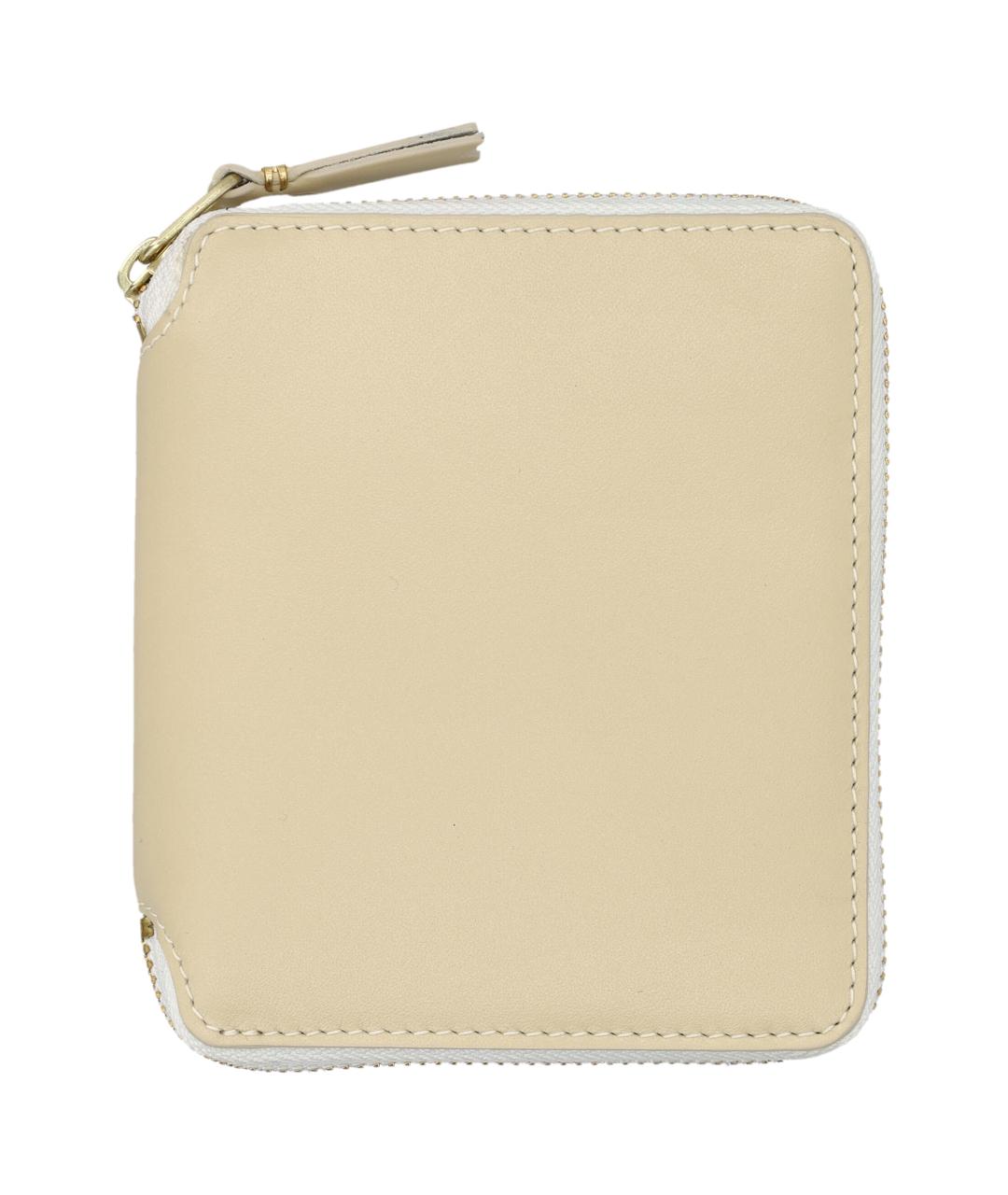 COMME DES GARÇONS WALLET Бежевый кожаный кошелек, фото 1