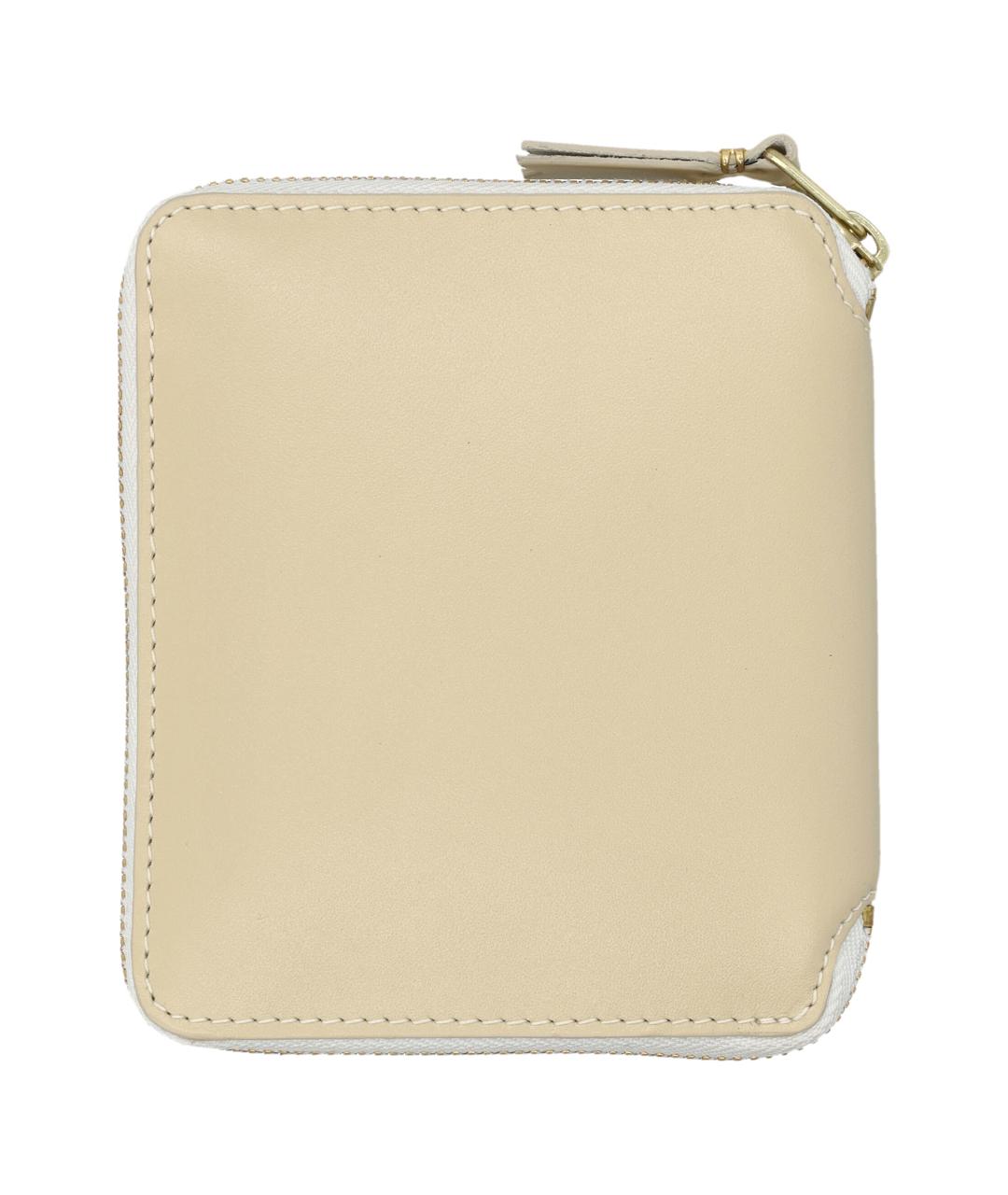COMME DES GARÇONS WALLET Бежевый кожаный кошелек, фото 2