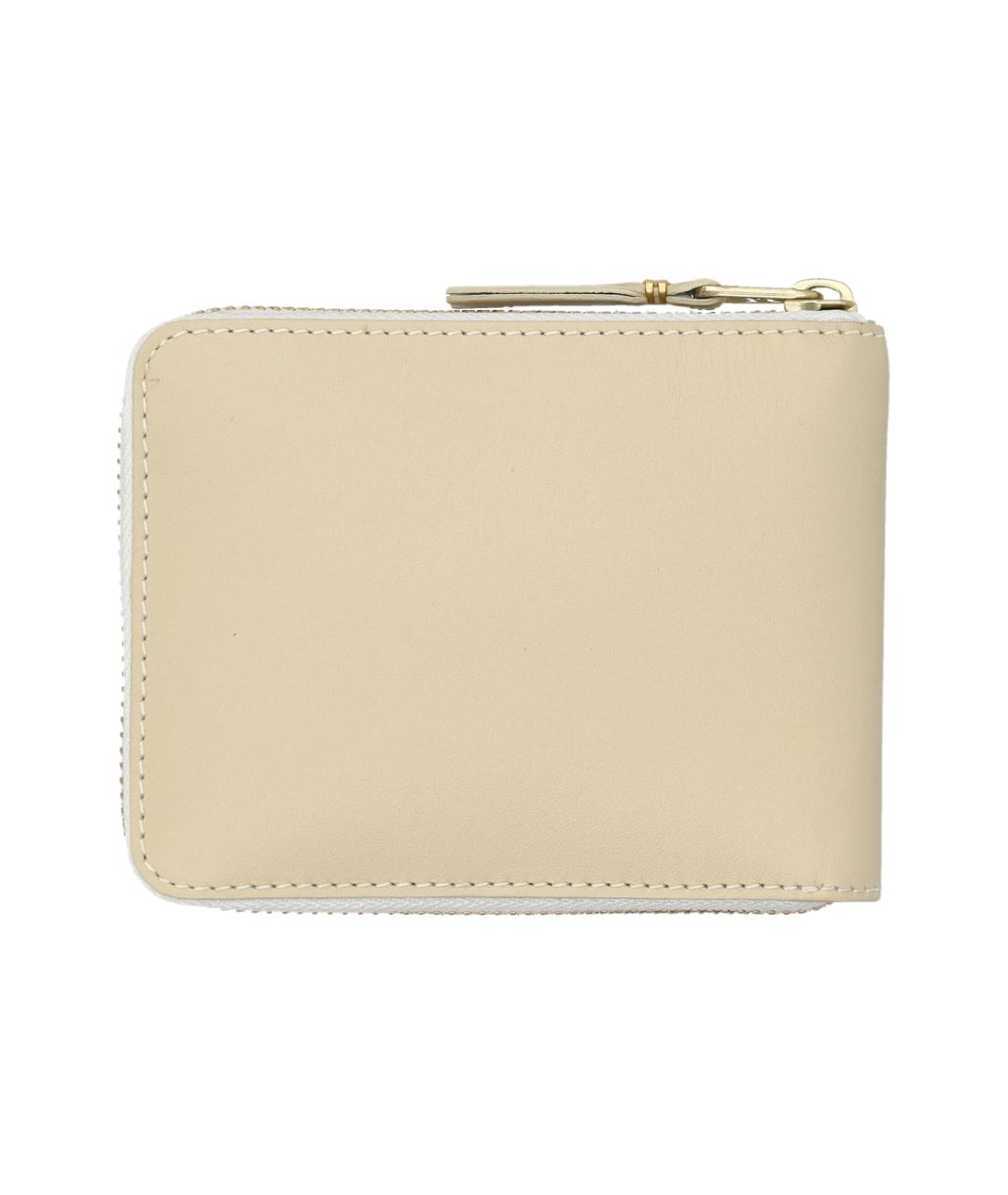 COMME DES GARÇONS WALLET Бежевый кожаный кошелек, фото 2