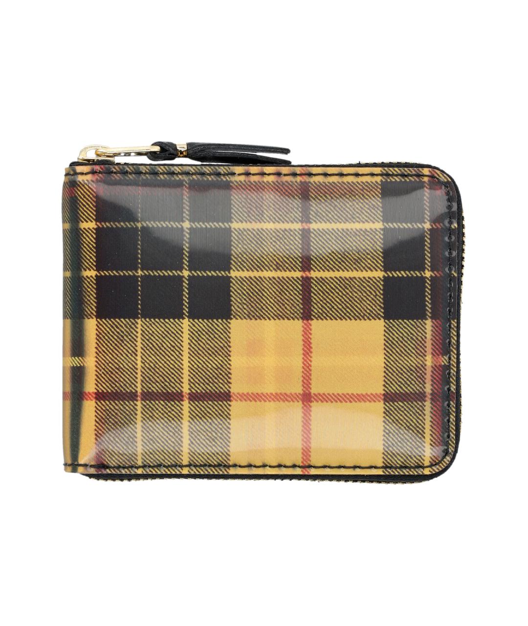 COMME DES GARÇONS WALLET Желтый кожаный кошелек, фото 1
