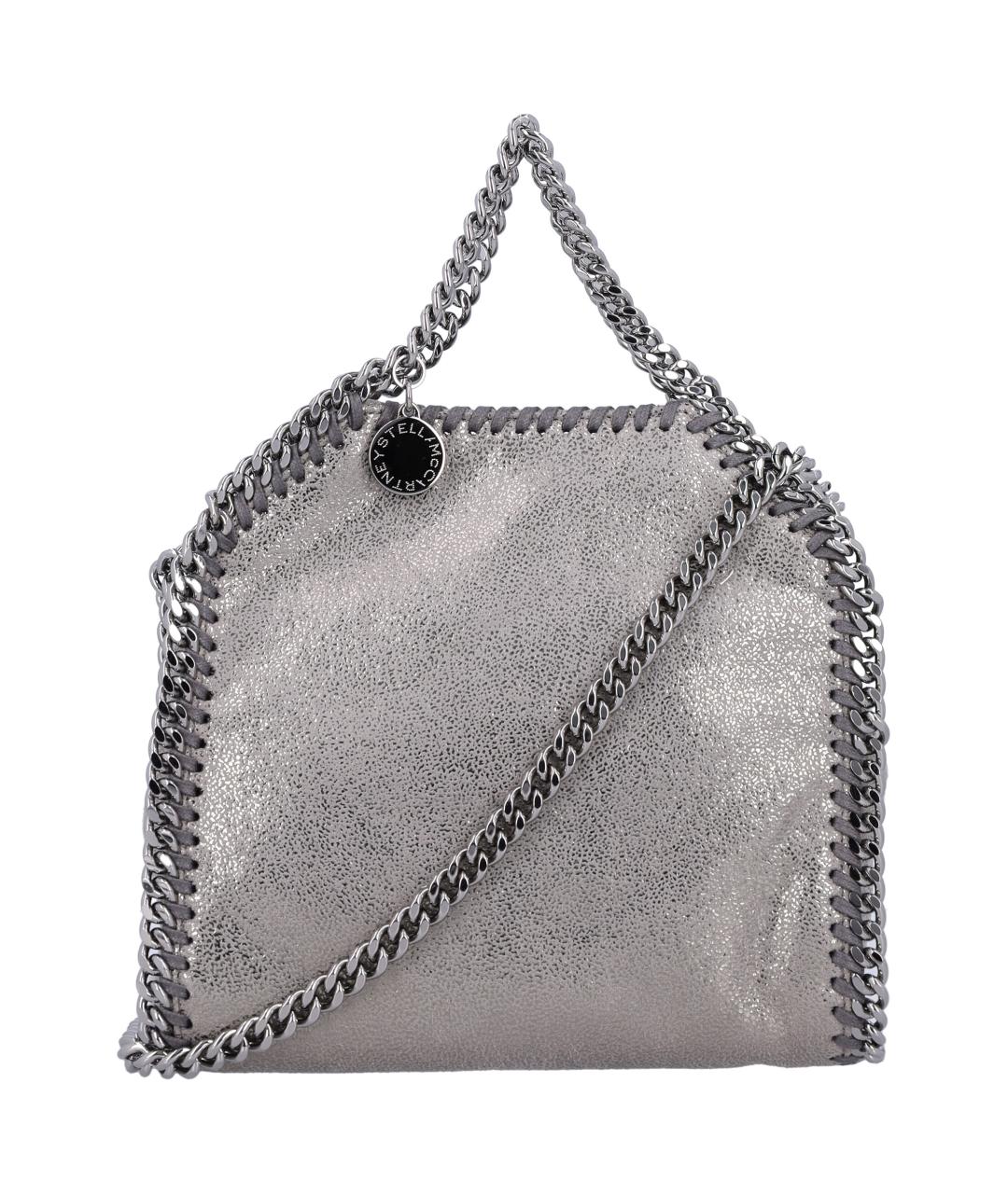 STELLA MCCARTNEY Серая синтетическая сумка тоут, фото 1