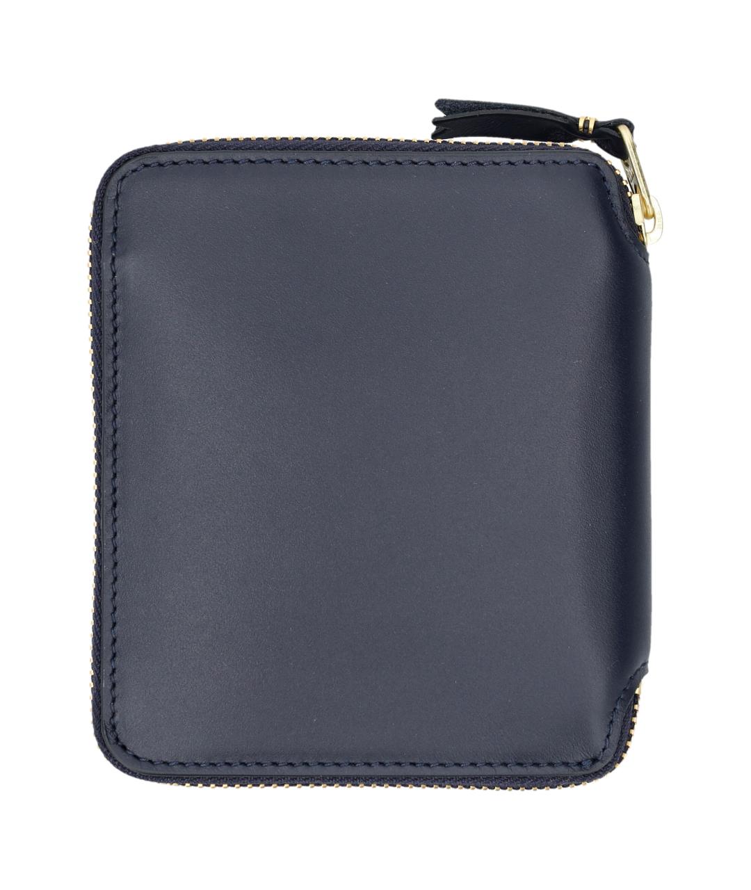 COMME DES GARÇONS WALLET Темно-синий кожаный кошелек, фото 2