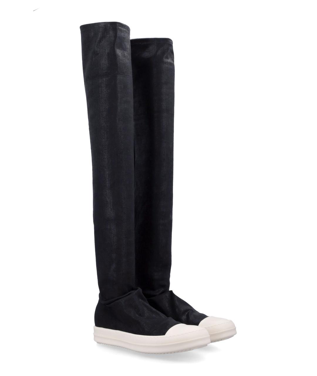RICK OWENS DRKSHDW Черные текстильные кроссовки, фото 2