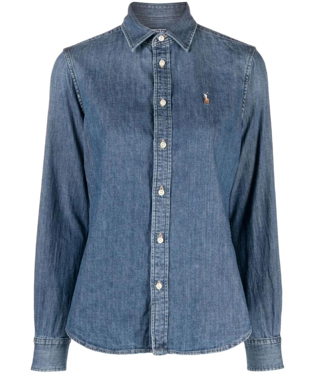 POLO RALPH LAUREN Синяя хлопковая рубашка, фото 1