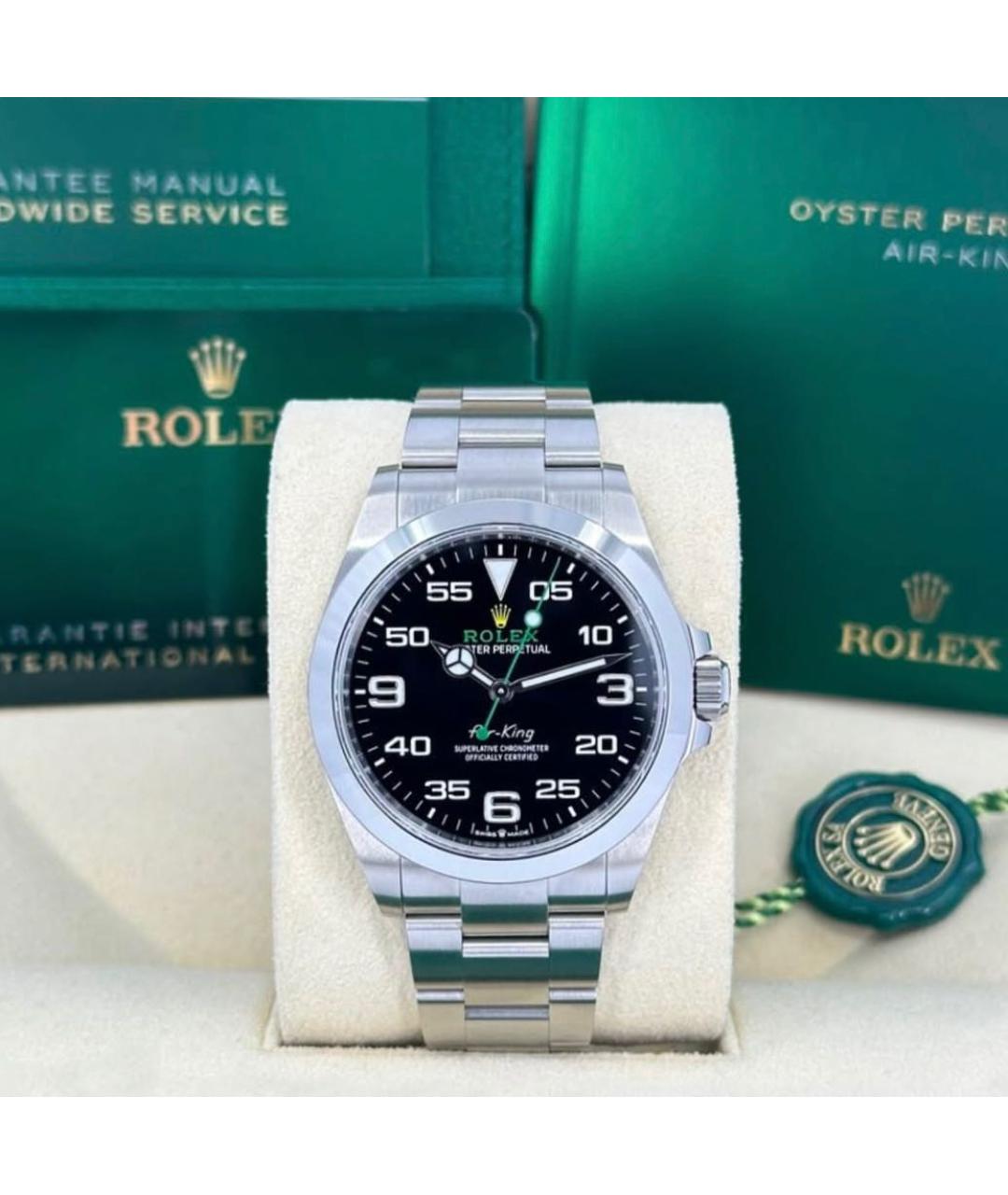 ROLEX Черные часы, фото 2