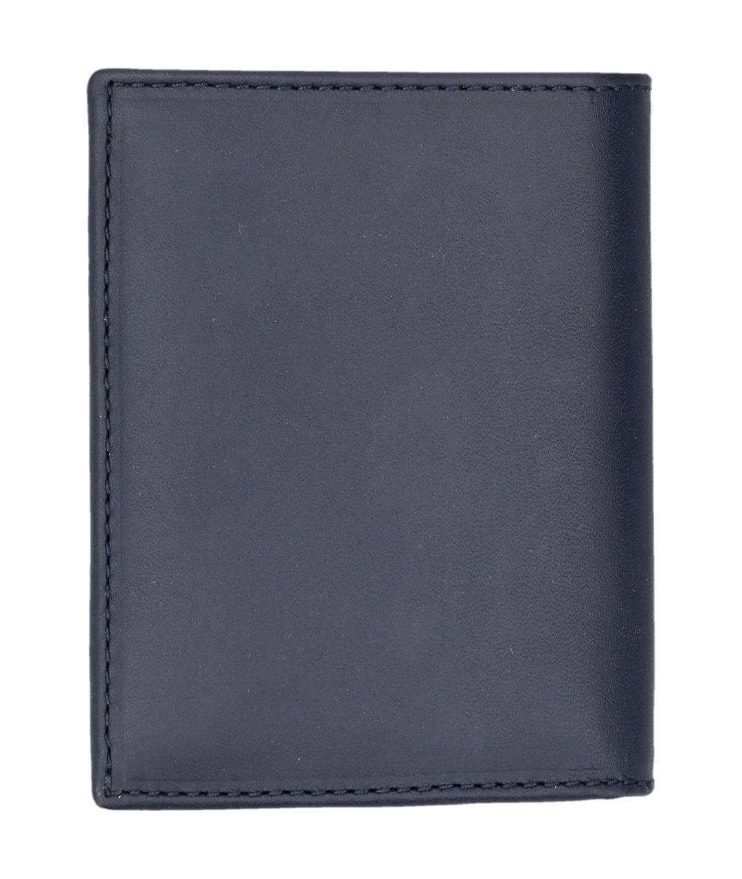 COMME DES GARÇONS WALLET Темно-синий кожаный кошелек, фото 2