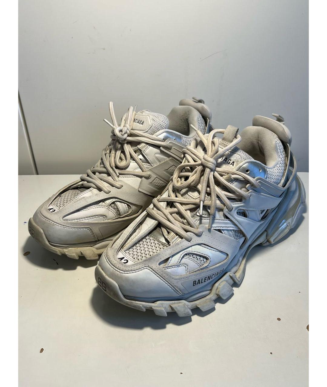 BALENCIAGA Белые низкие кроссовки / кеды, фото 4