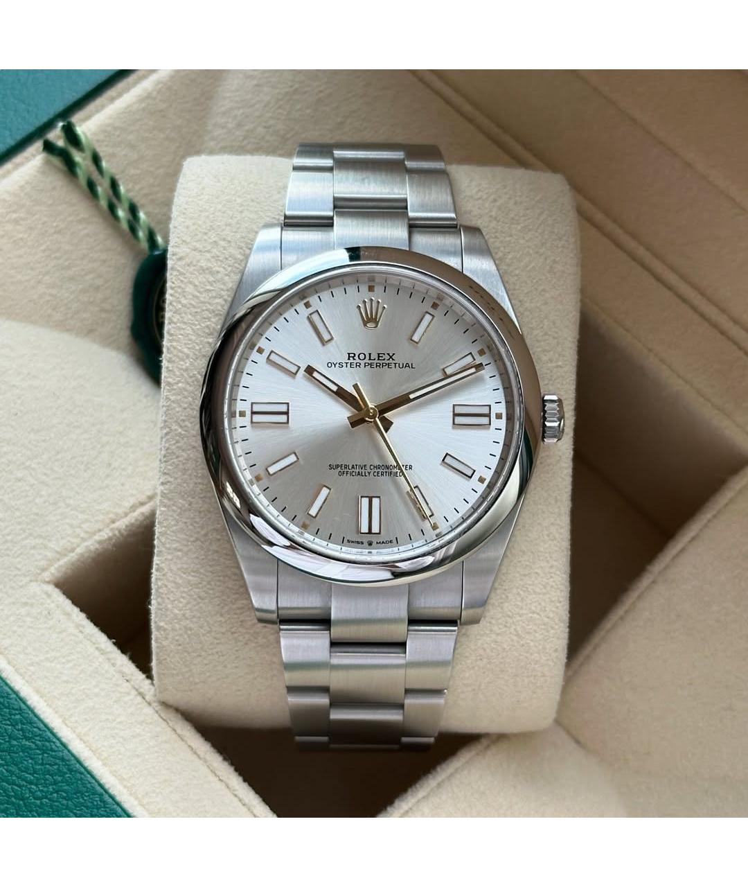 ROLEX Серебряные часы, фото 2