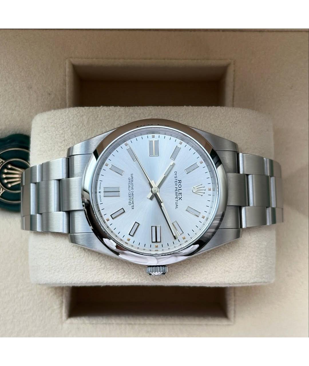 ROLEX Серебряные часы, фото 5
