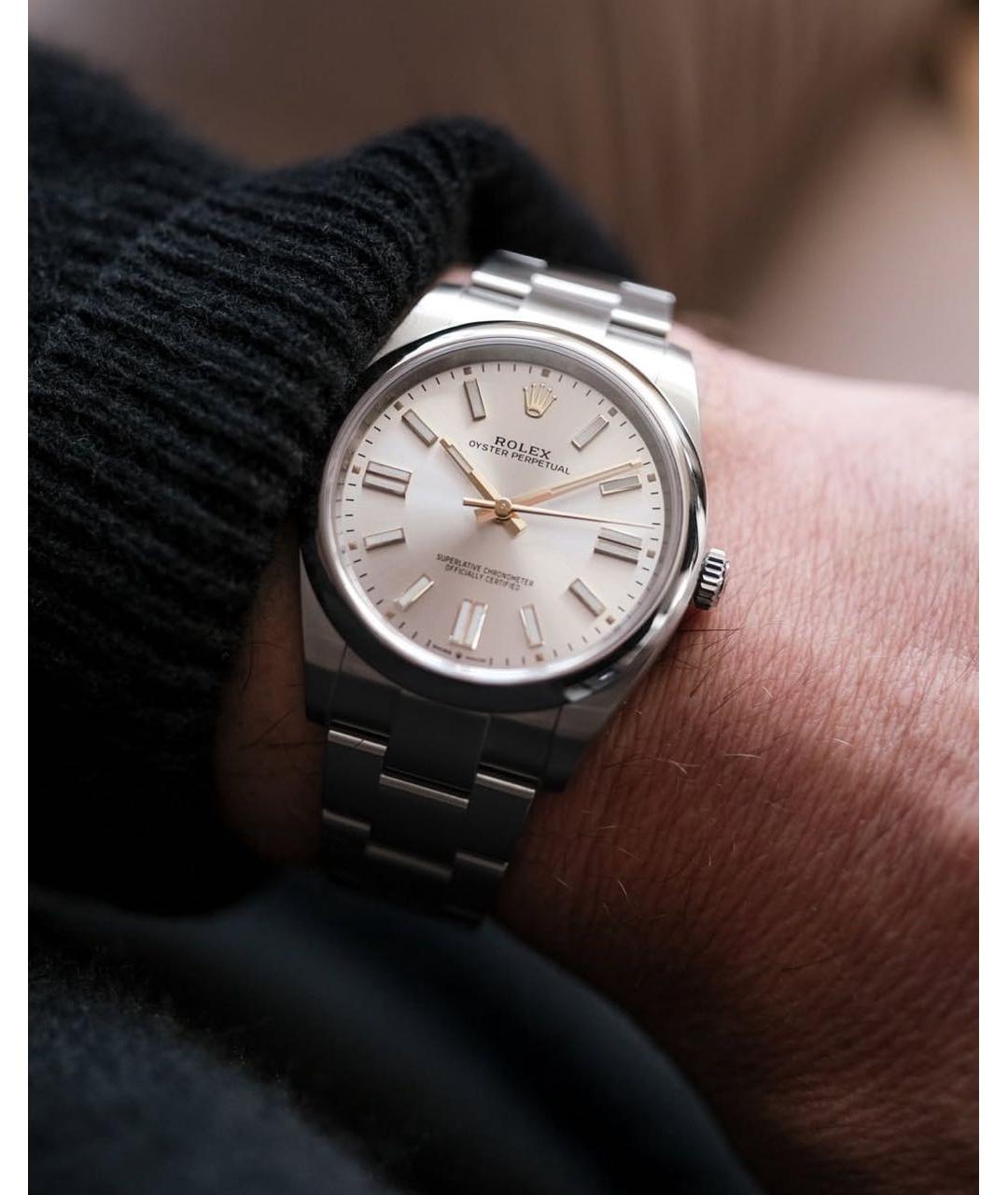 ROLEX Серебряные часы, фото 8