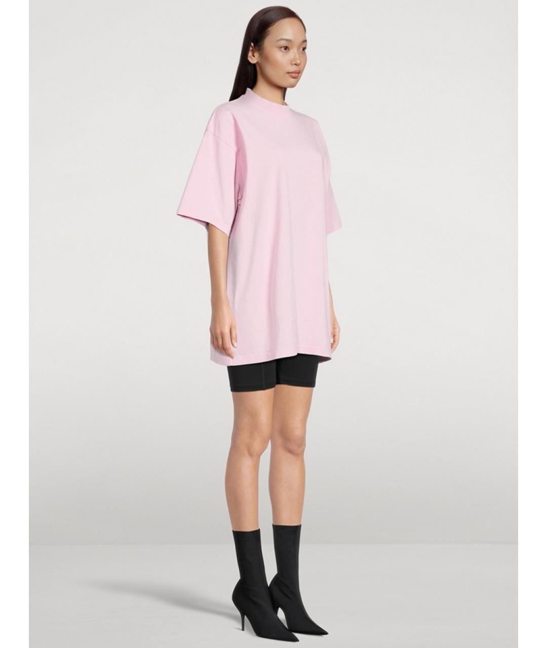 BALENCIAGA Розовая футболка, фото 7