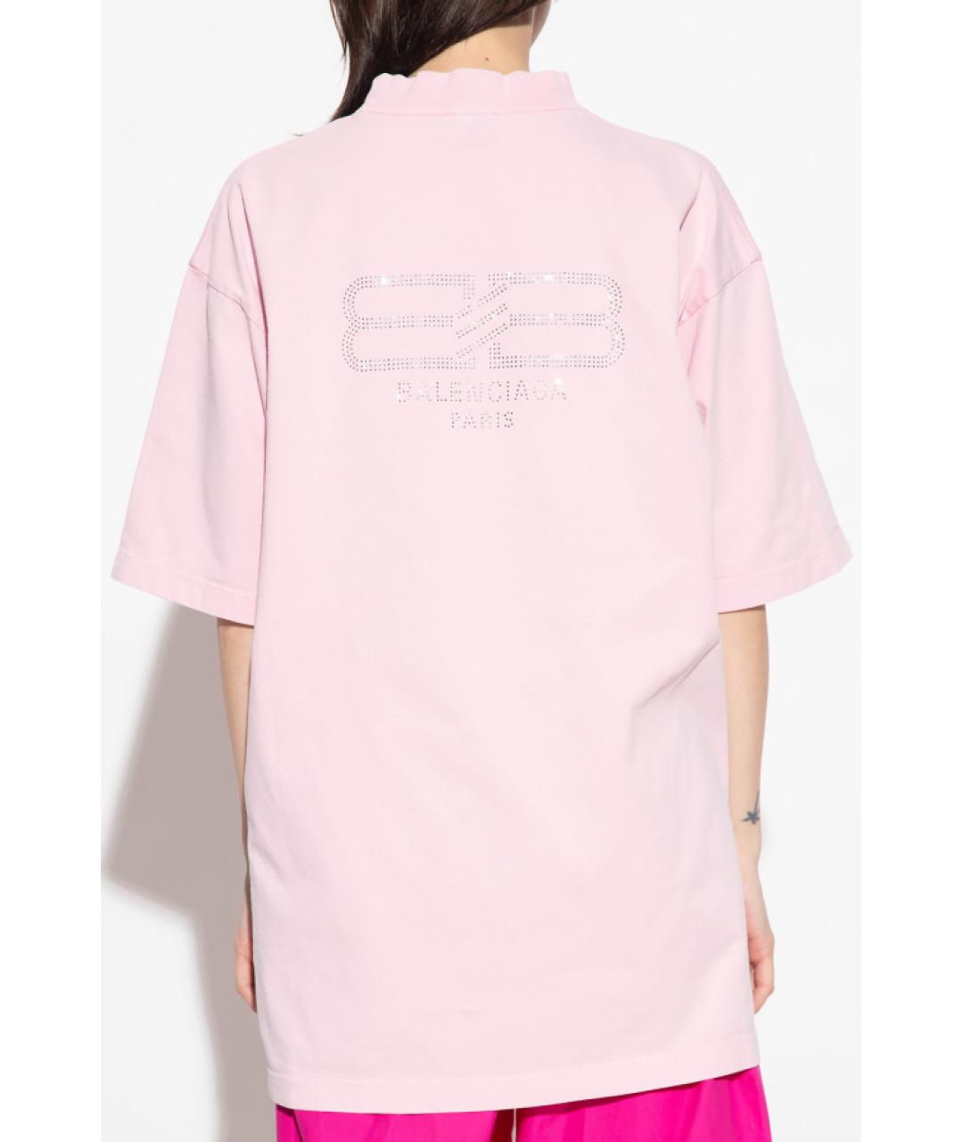 BALENCIAGA Розовая футболка, фото 5