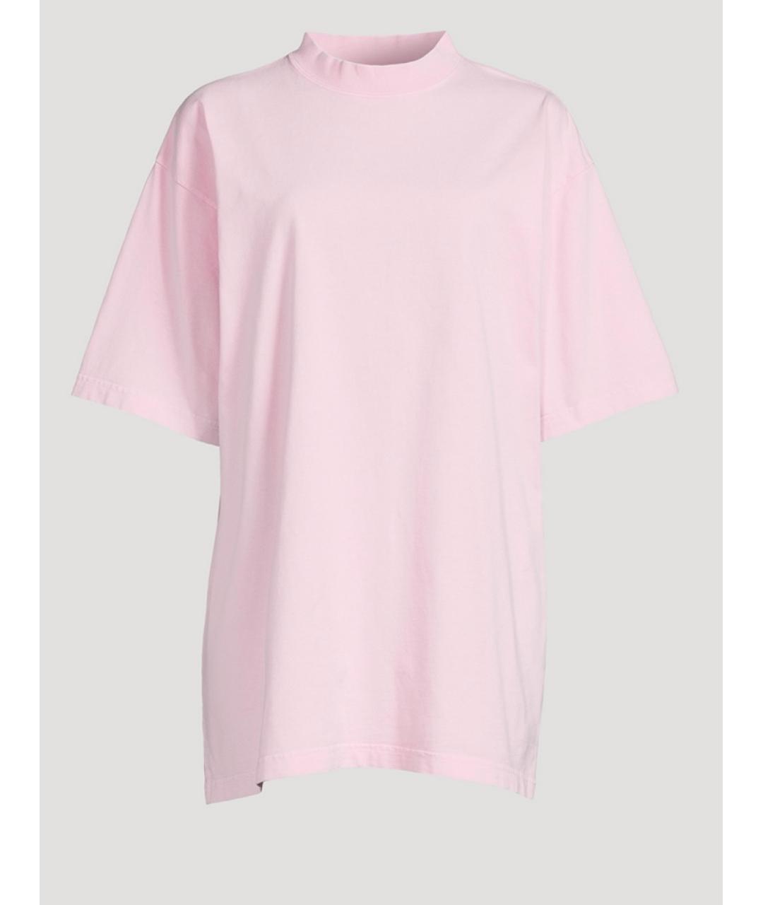BALENCIAGA Розовая футболка, фото 10