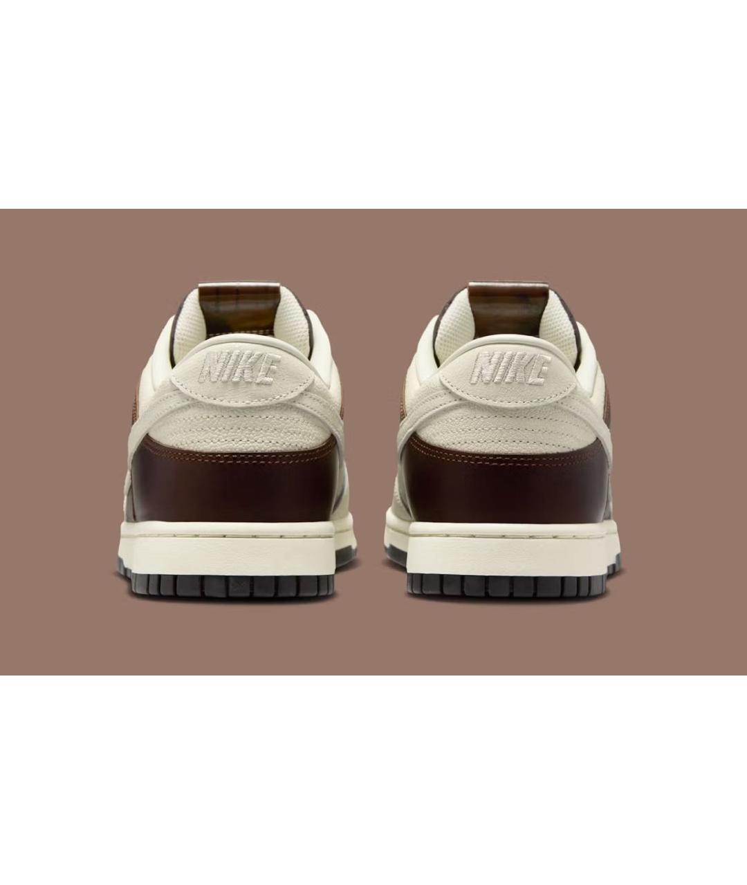 NIKE Коричневые кожаные кроссовки, фото 4