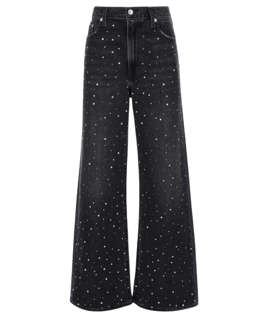 LEVI'S Черные хлопковые прямые джинсы, фото 1