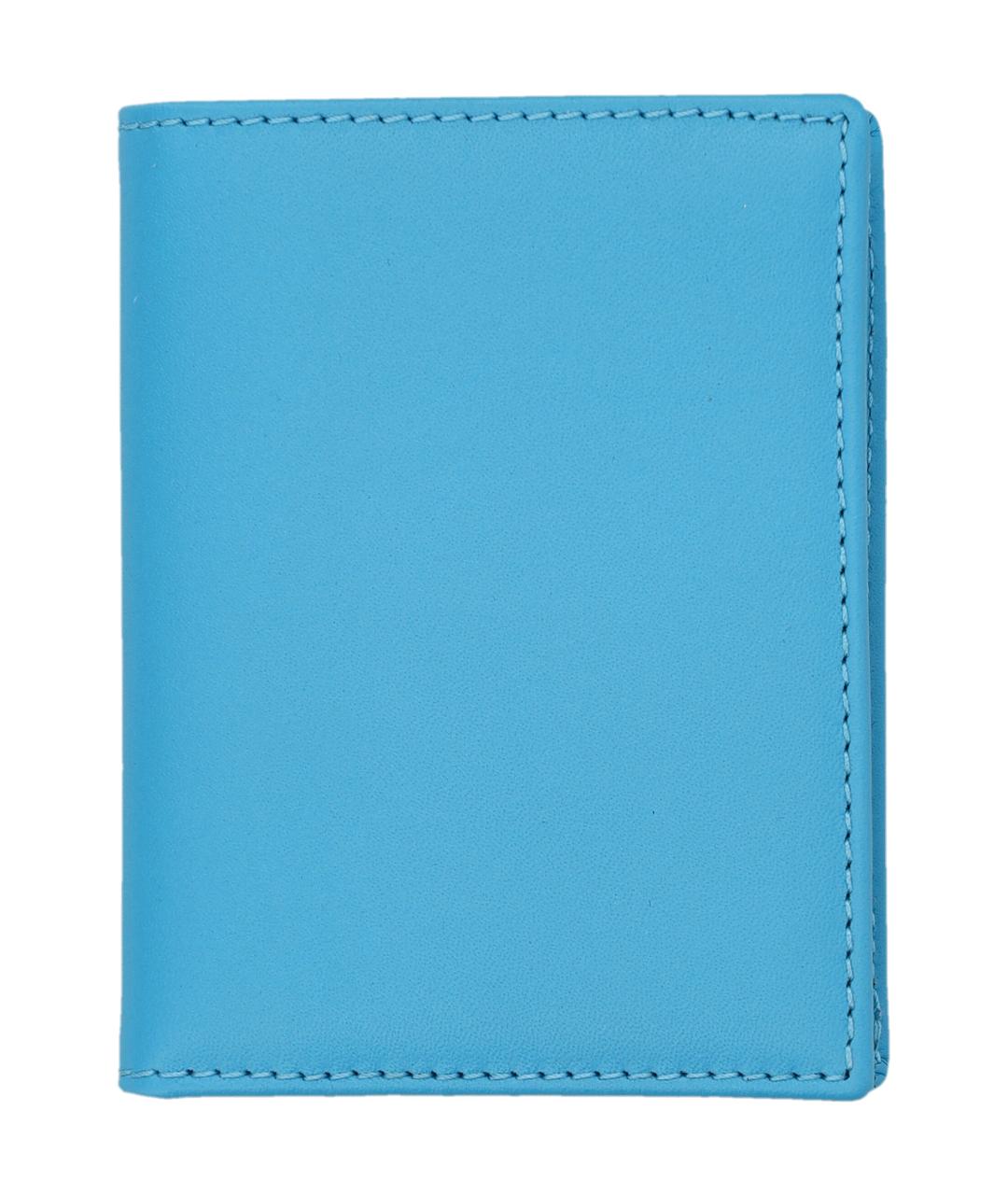 COMME DES GARÇONS WALLET Голубой кожаный кошелек, фото 1