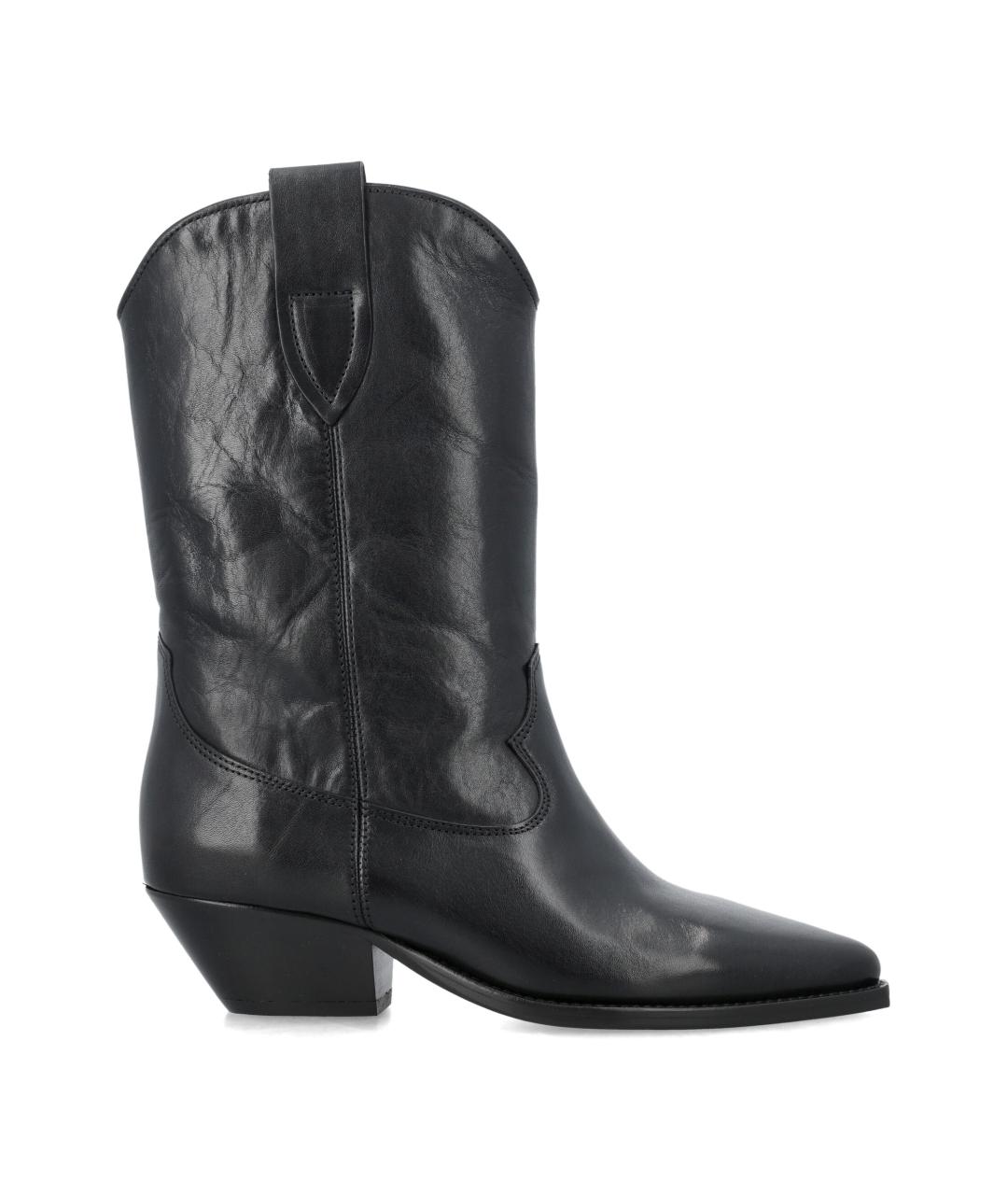 ISABEL MARANT Черные кожаные ботинки, фото 1