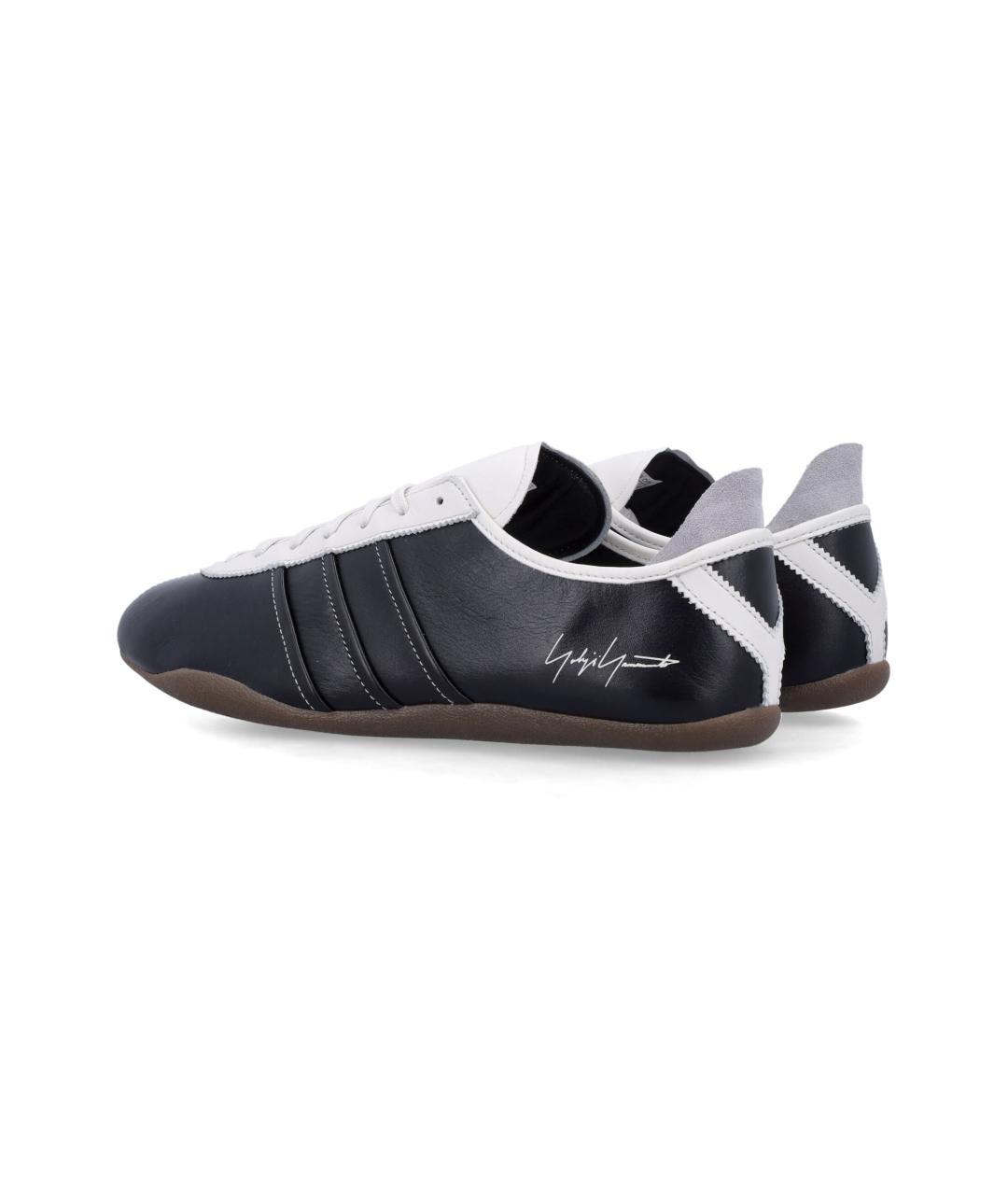 Y-3 Черные кожаные кроссовки, фото 4