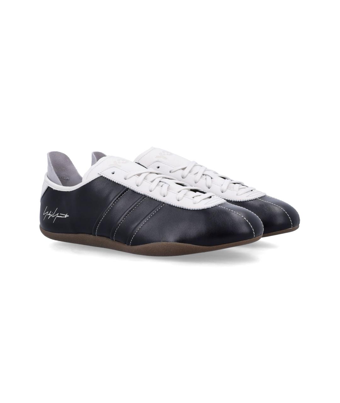 Y-3 Черные кожаные кроссовки, фото 2