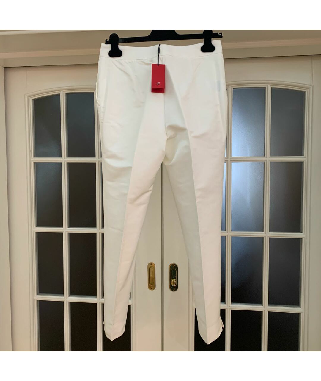 CAROLINA HERRERA Белые хлопковые брюки узкие, фото 2