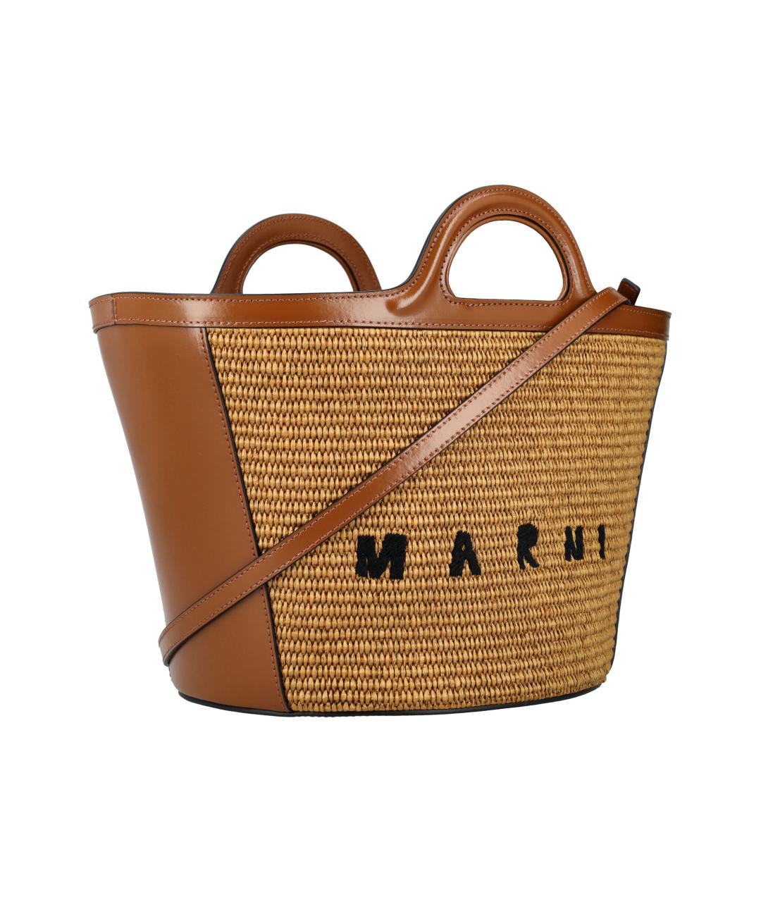MARNI Коричневая сумка тоут, фото 2
