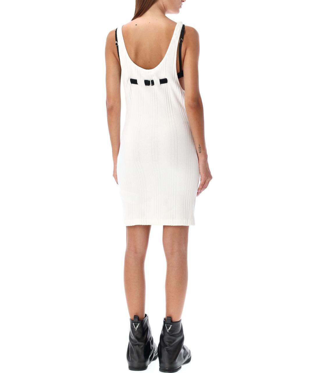 THE ATTICO Белое хлопковое повседневное платье, фото 2