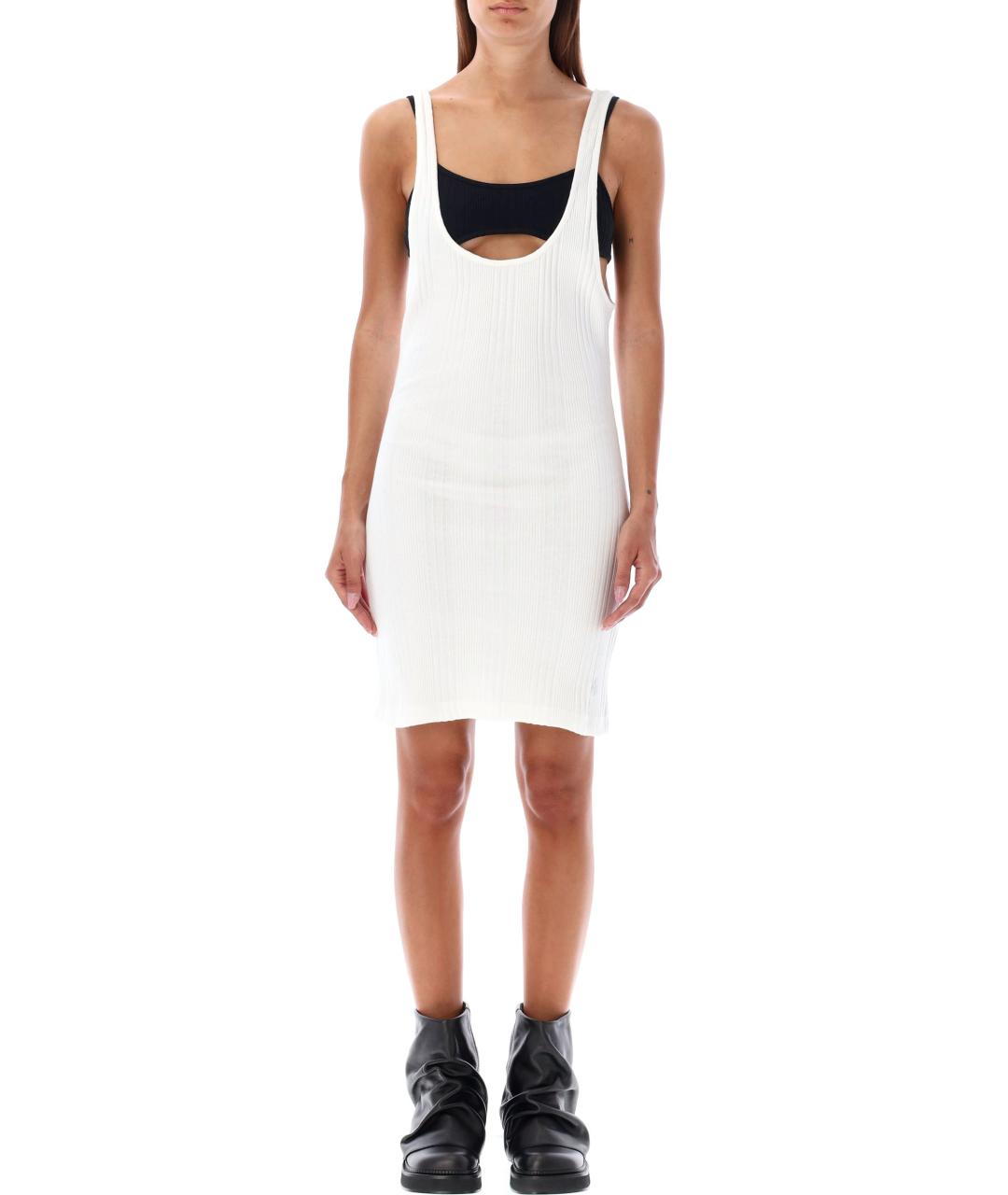 THE ATTICO Белое хлопковое повседневное платье, фото 1