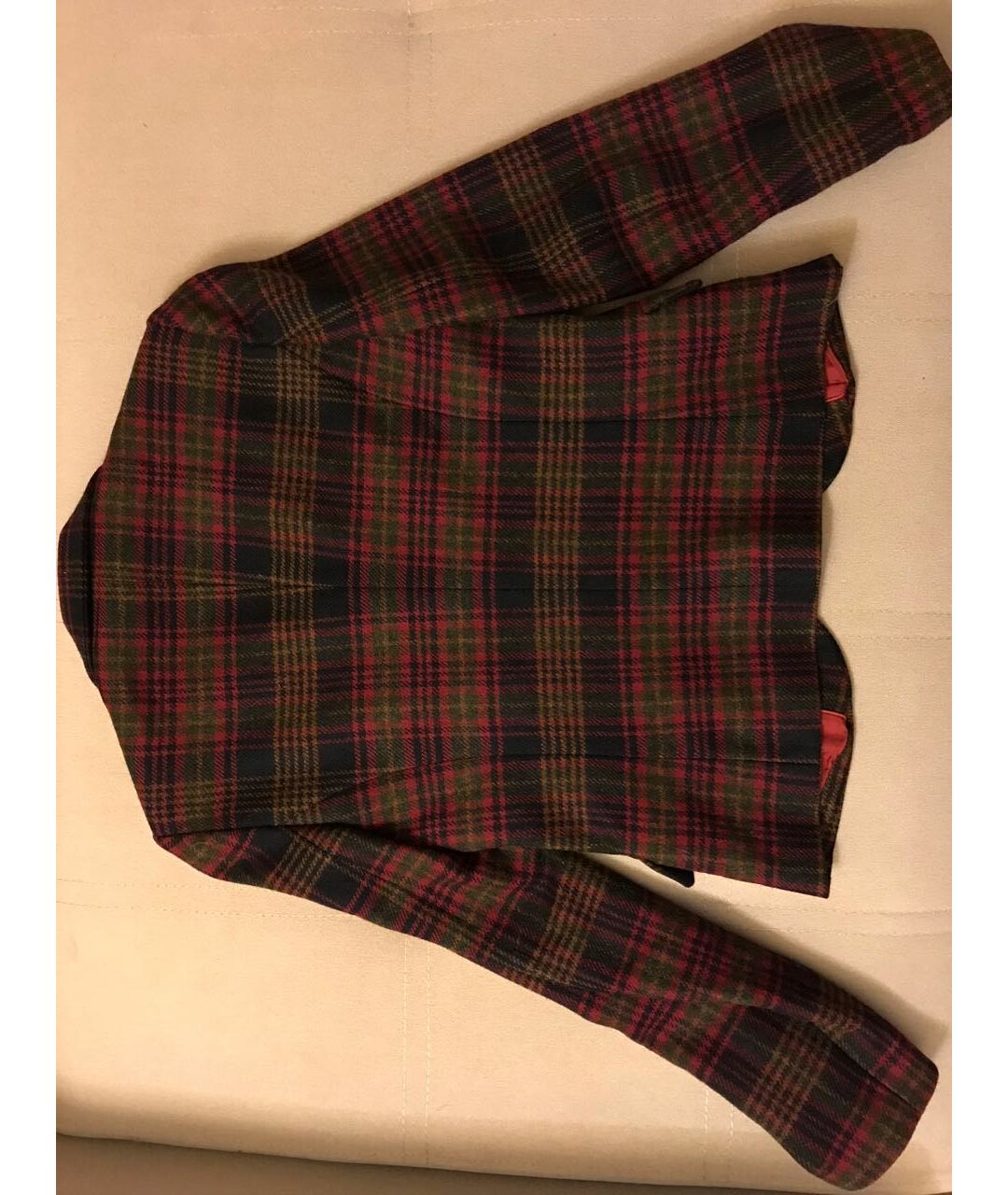 LOVE MOSCHINO Бордовый шерстяной жакет/пиджак, фото 2