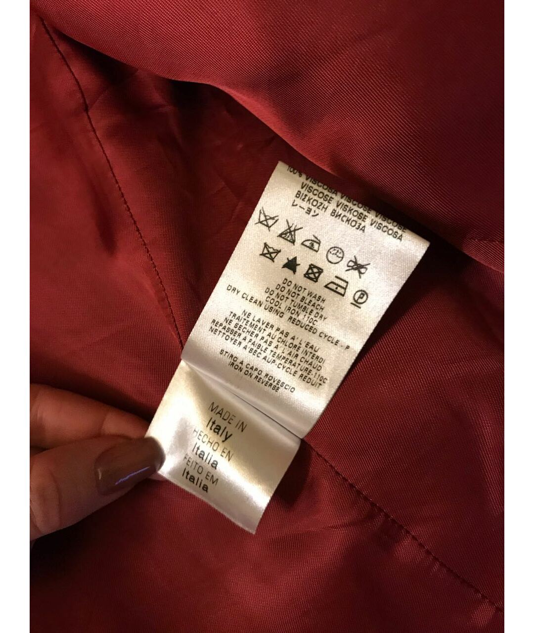 LOVE MOSCHINO Бордовый шерстяной жакет/пиджак, фото 4