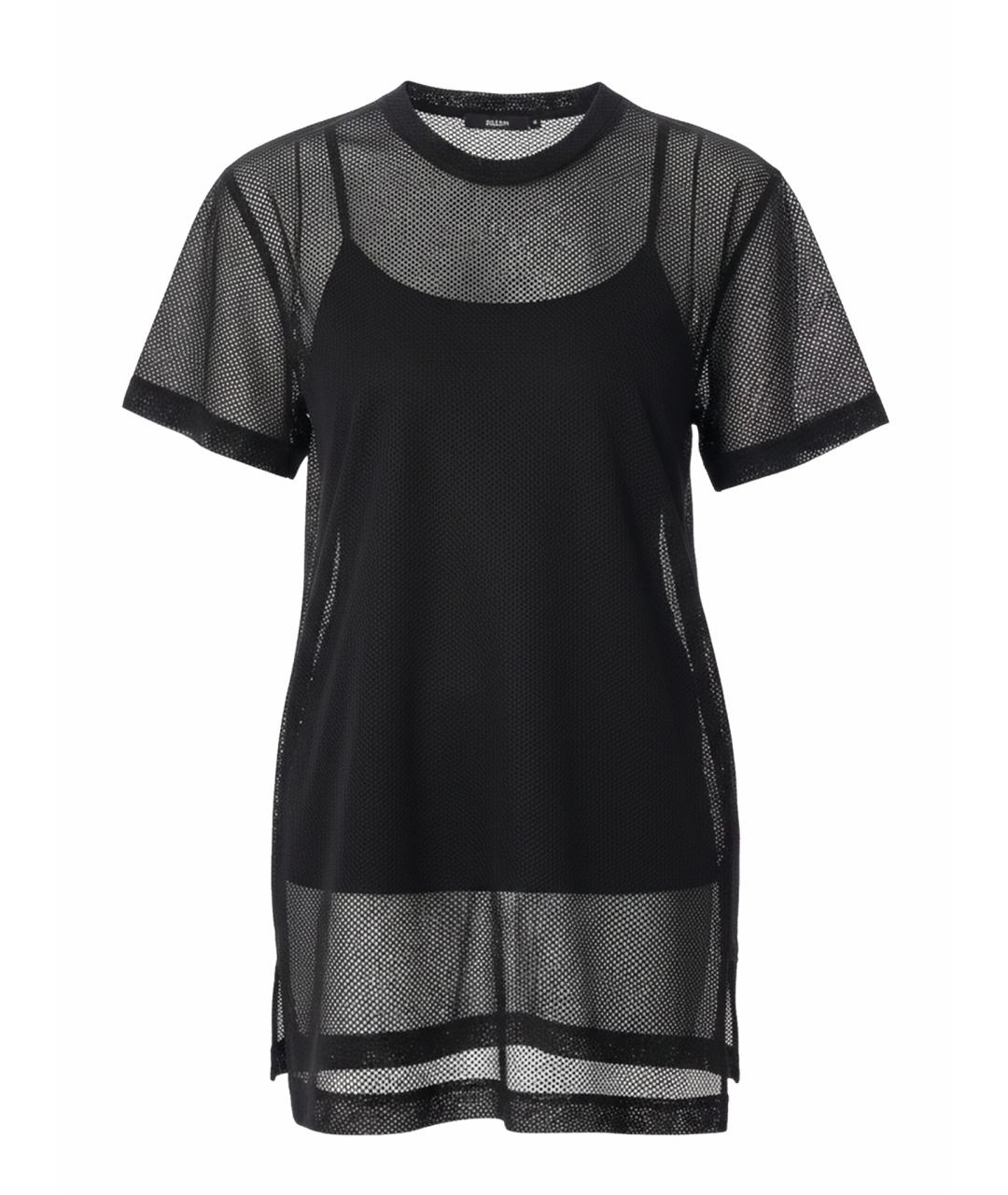 COMME DES GARÇONS Черная полиэстеровая футболка, фото 1