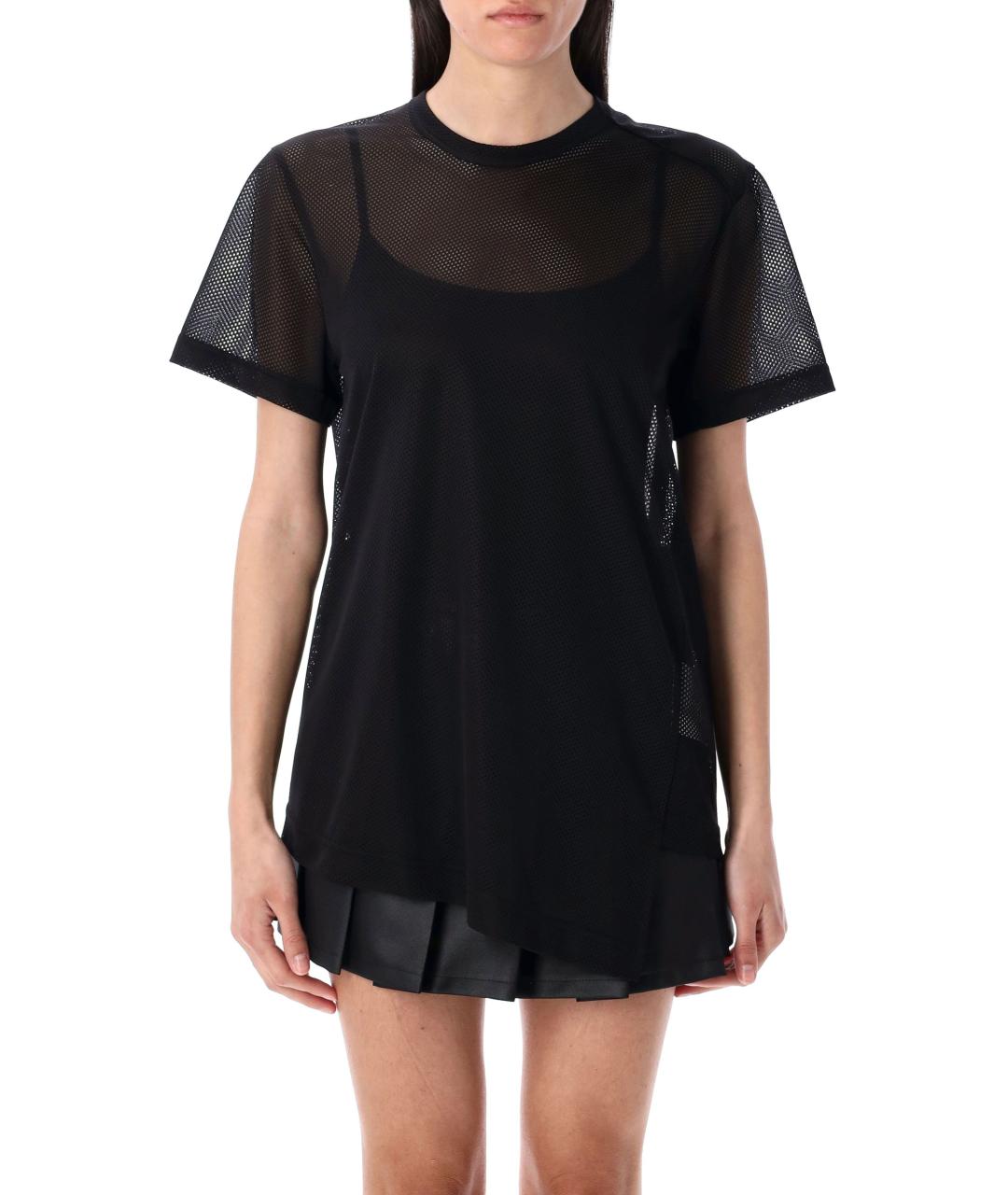 COMME DES GARÇONS Черная полиэстеровая футболка, фото 4