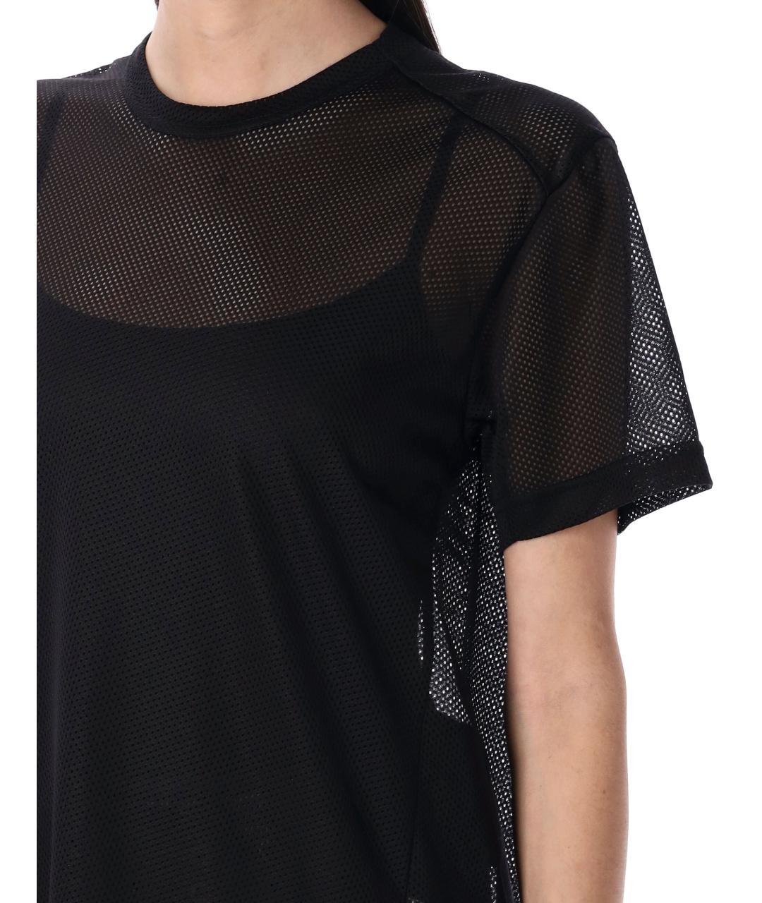 COMME DES GARÇONS Черная полиэстеровая футболка, фото 3