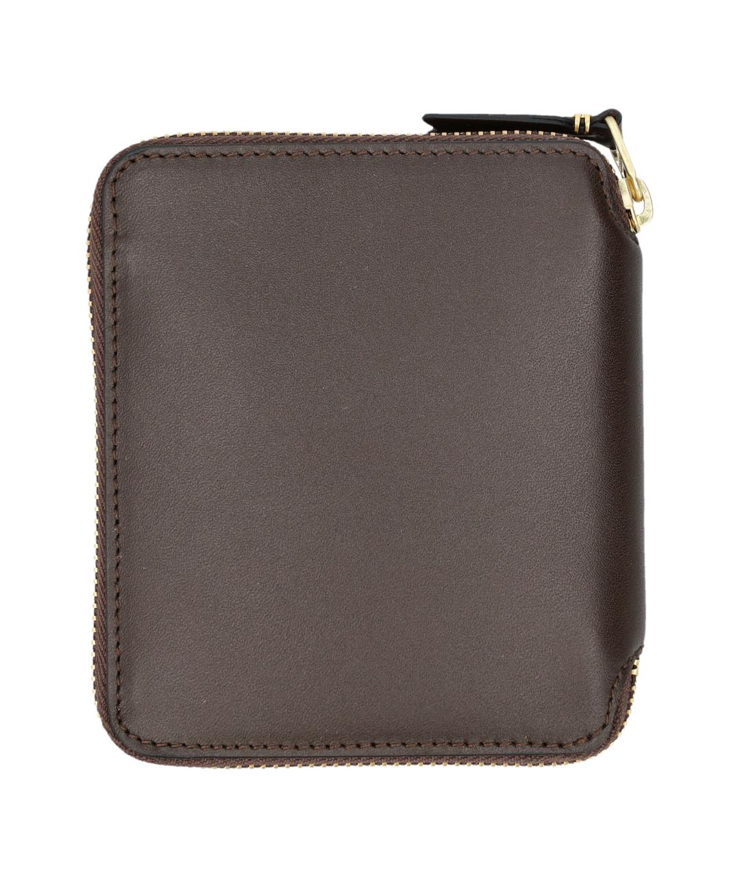 COMME DES GARÇONS WALLET Коричневый кожаный кошелек, фото 2