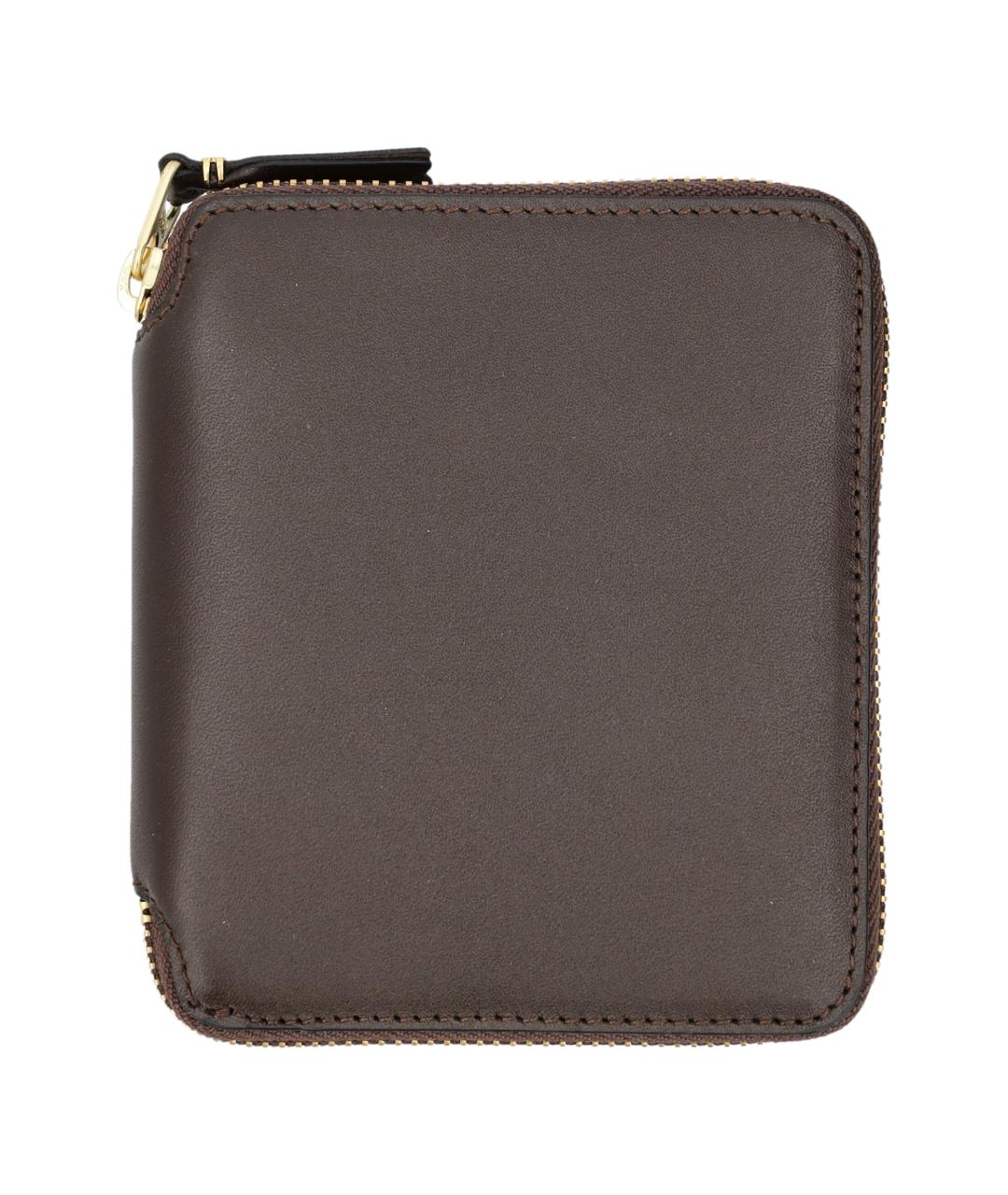 COMME DES GARÇONS WALLET Коричневый кожаный кошелек, фото 1