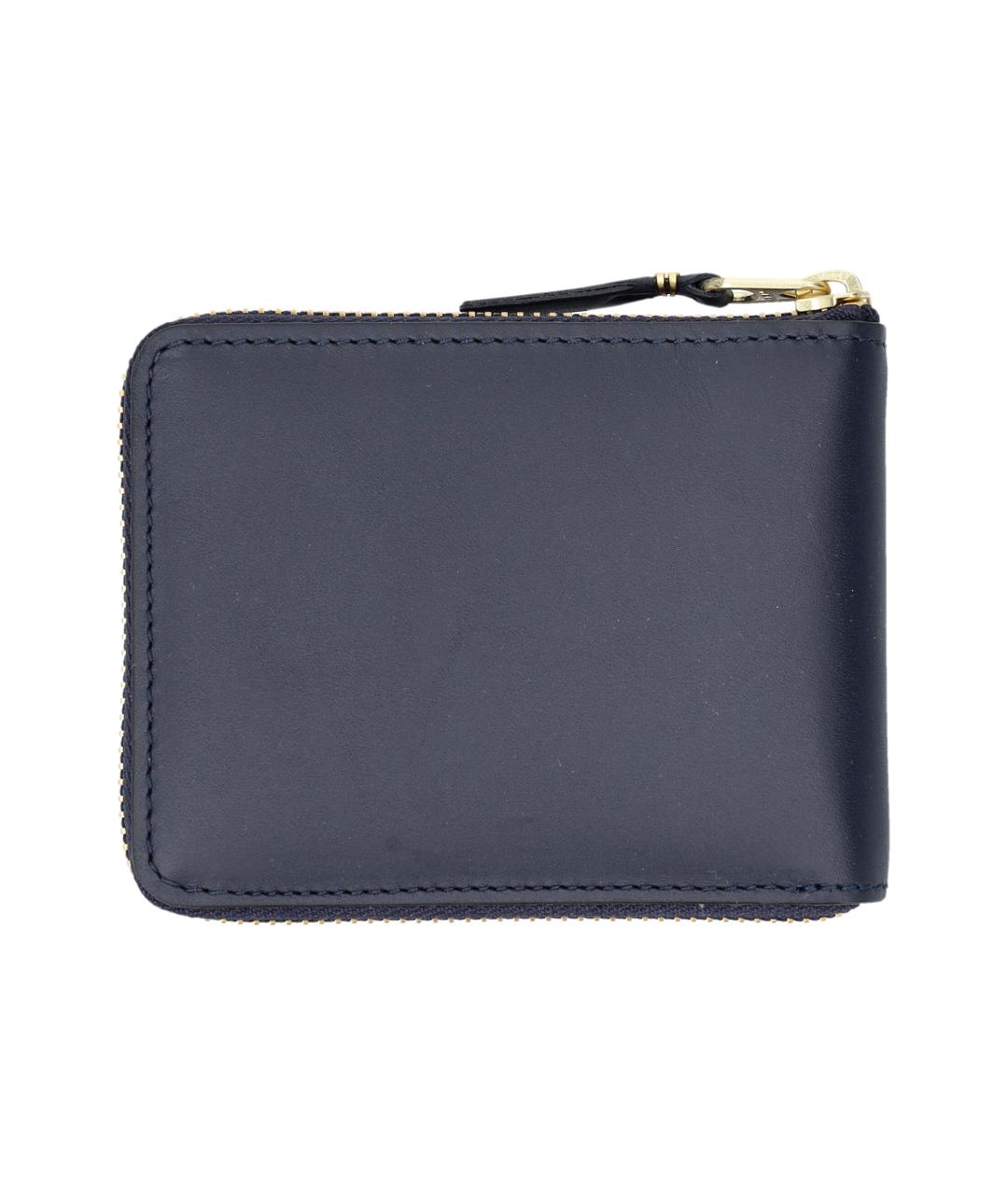 COMME DES GARÇONS WALLET Темно-синий кожаный кошелек, фото 2