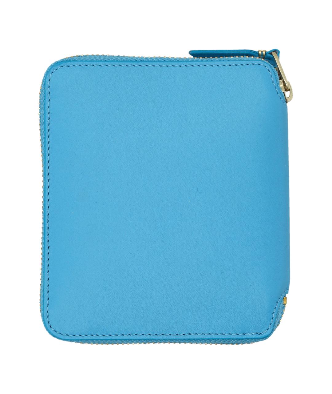 COMME DES GARÇONS WALLET Голубой кожаный кошелек, фото 2