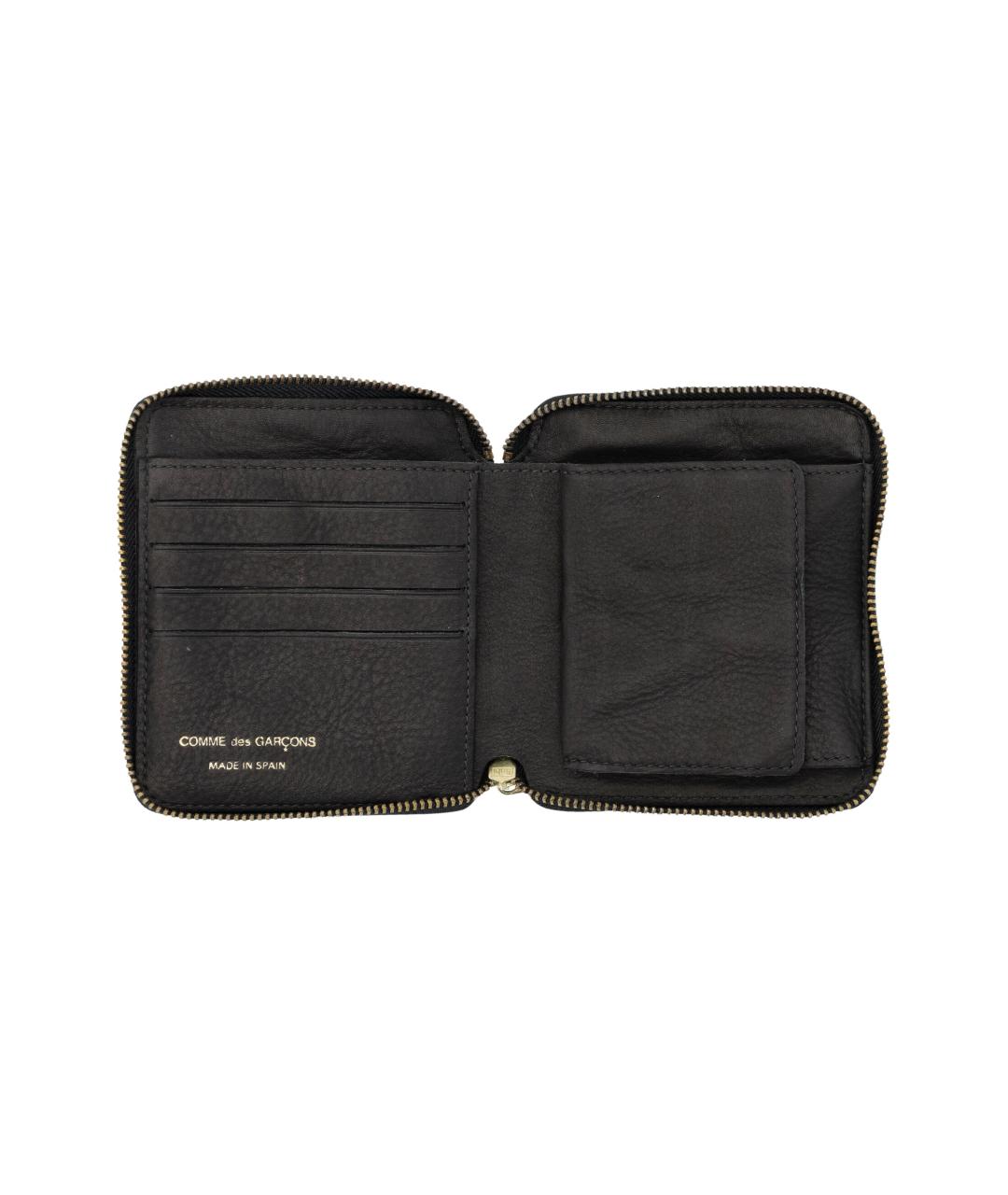 COMME DES GARÇONS WALLET Черный кожаный кошелек, фото 3