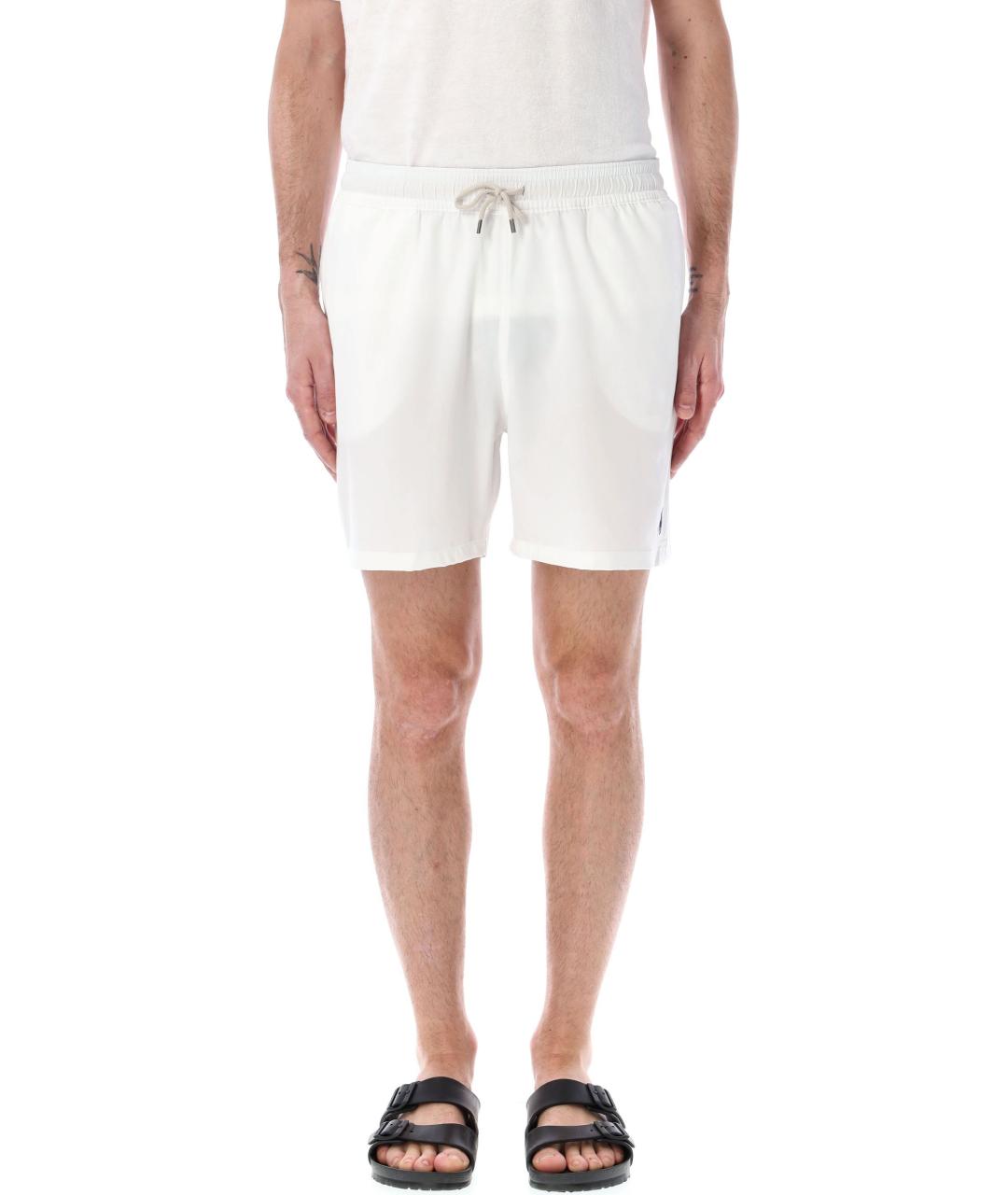 POLO RALPH LAUREN Белые полиэстеровые шорты, фото 4