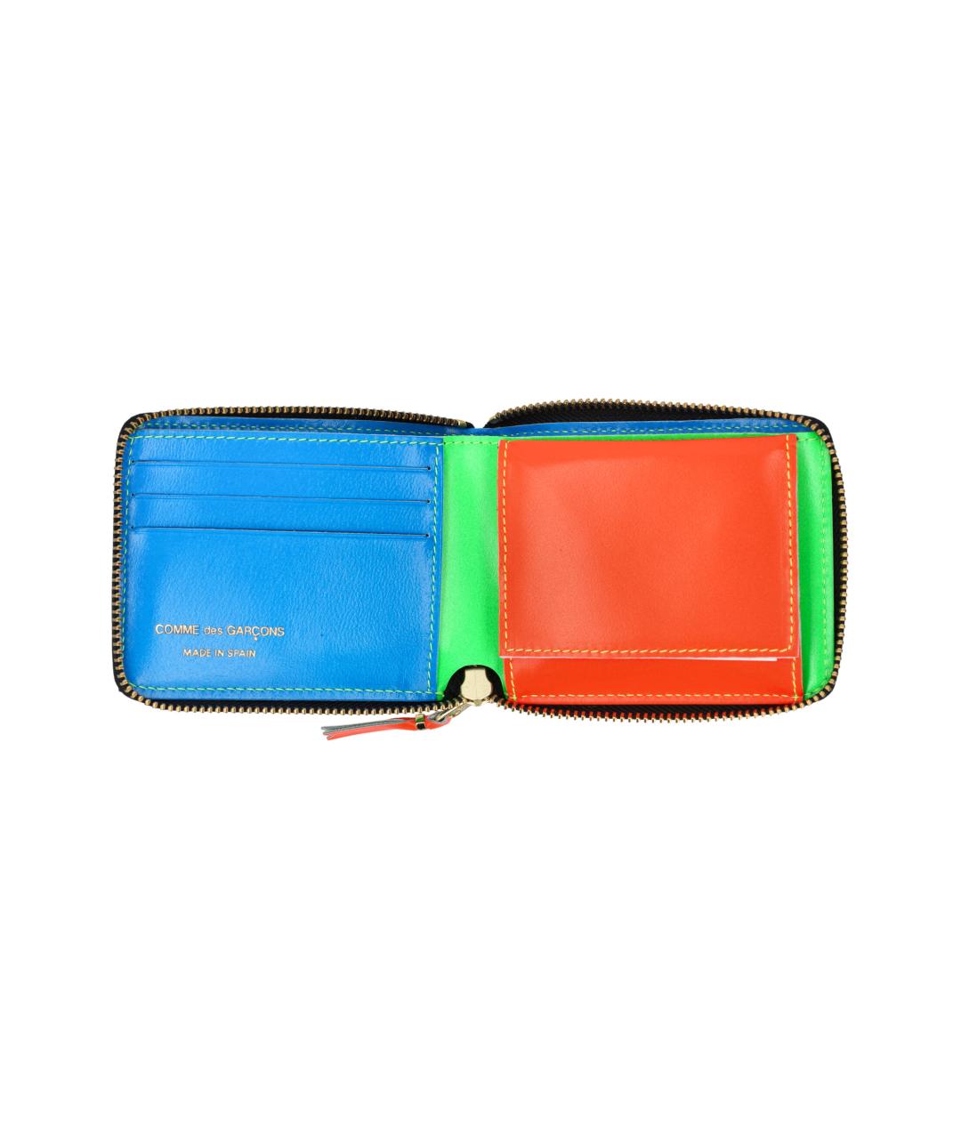 COMME DES GARÇONS WALLET Зеленый кожаный кошелек, фото 3