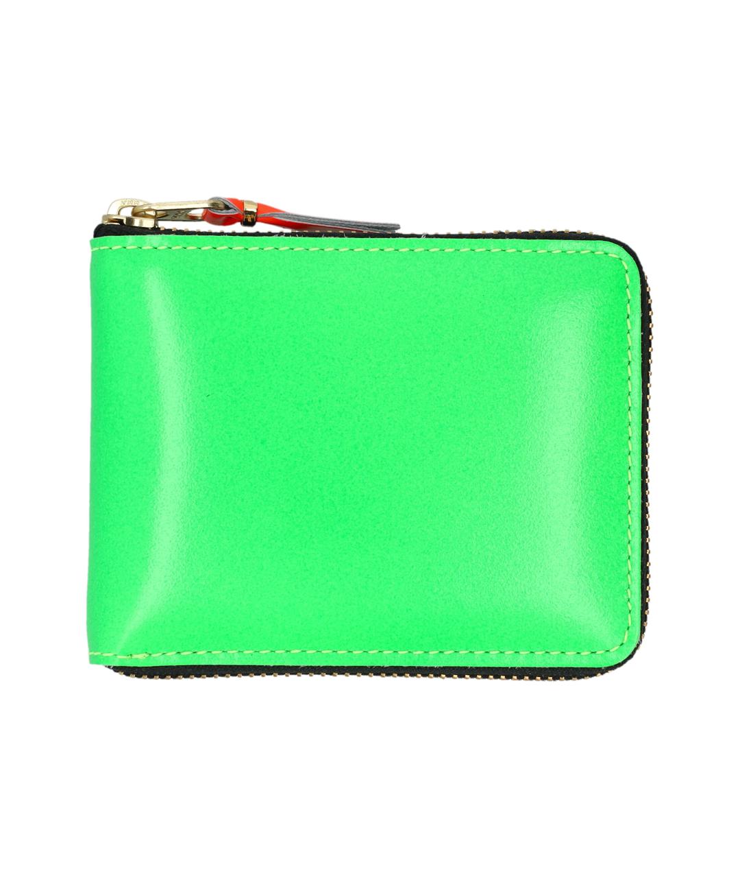 COMME DES GARÇONS WALLET Зеленый кожаный кошелек, фото 1