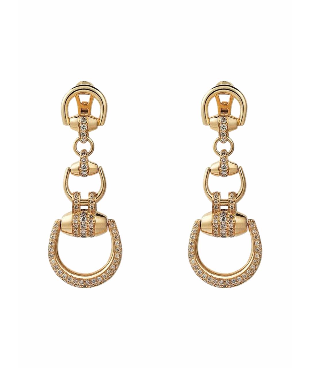GUCCI Золотые серьги из желтого золота, фото 1
