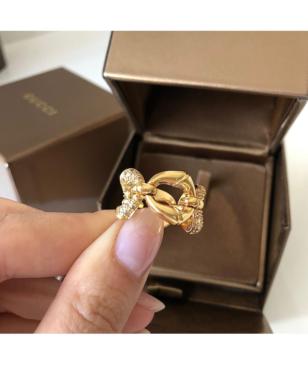 GUCCI Золотое кольцо из желтого золота, фото 2