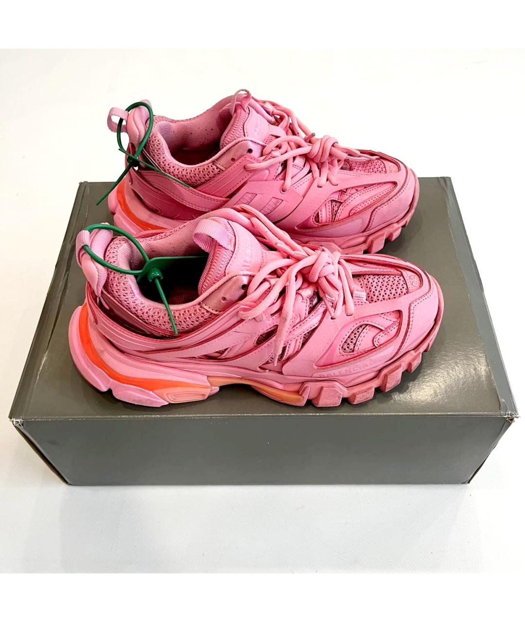 BALENCIAGA Розовые кожаные кроссовки, фото 3