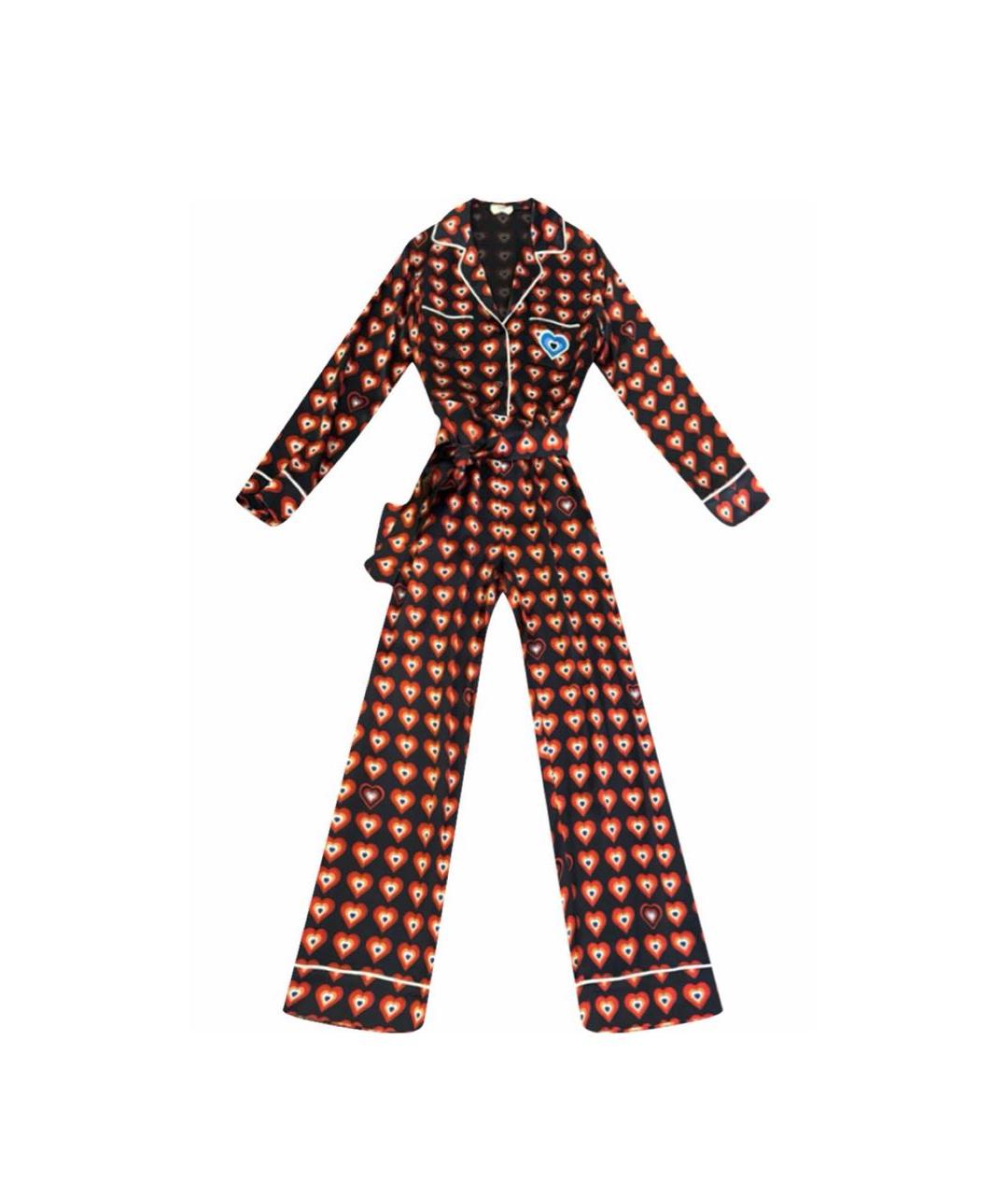FENDI Черный вискозный комбинезон, фото 1