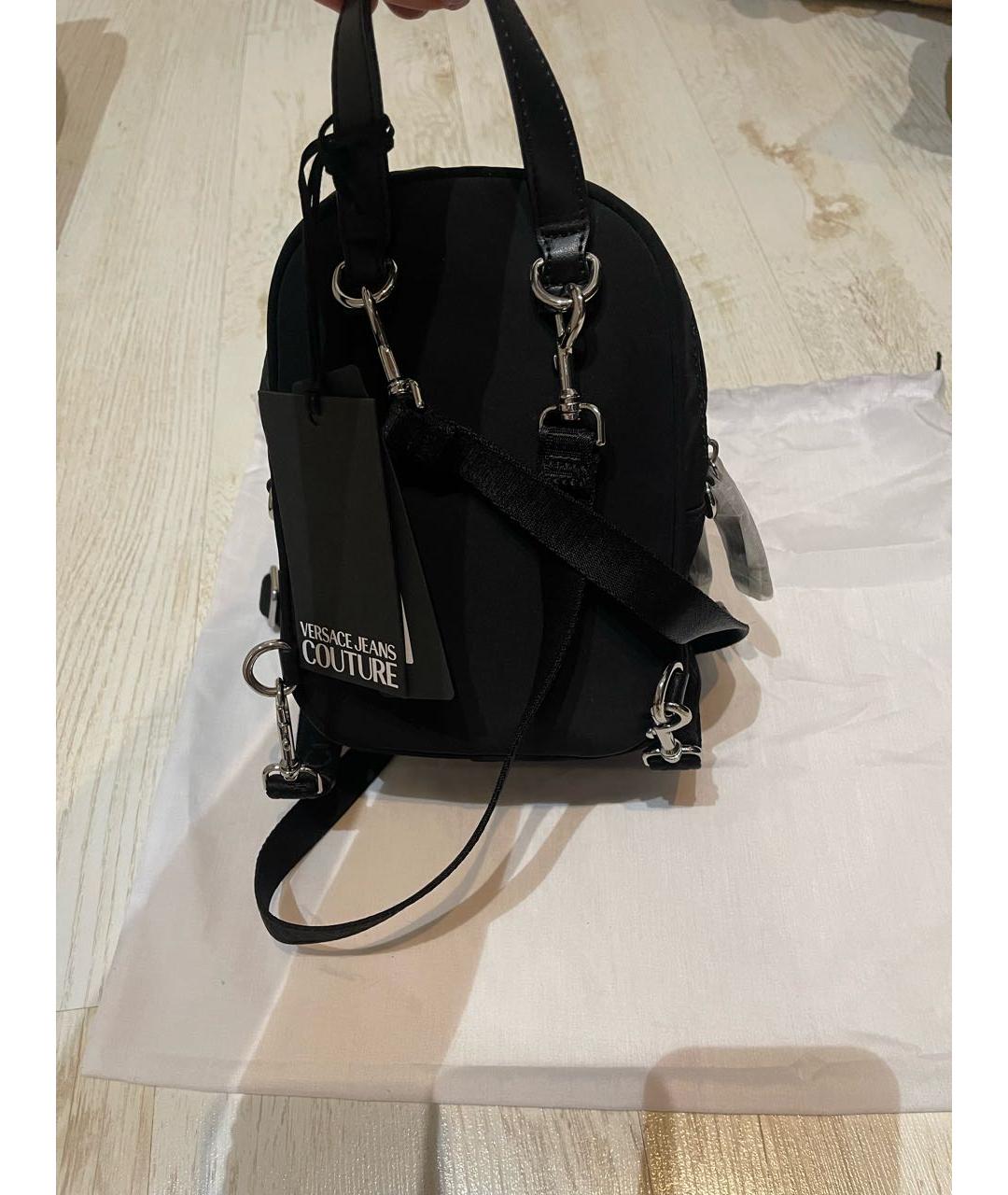 VERSACE JEANS COUTURE Черный тканевый рюкзак, фото 8