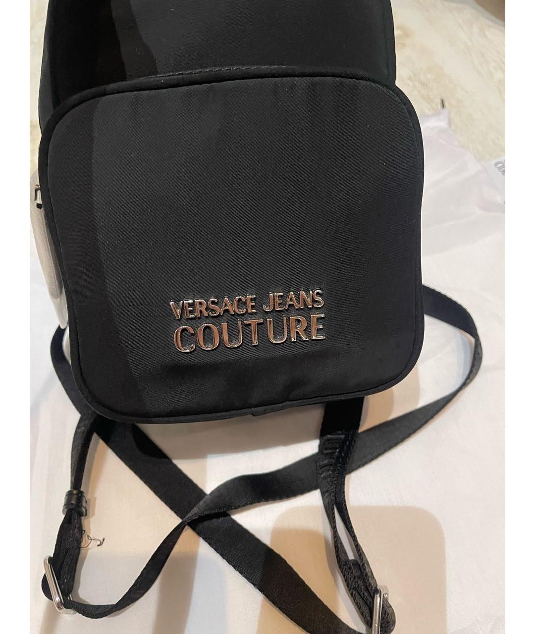 VERSACE JEANS COUTURE Черный тканевый рюкзак, фото 7