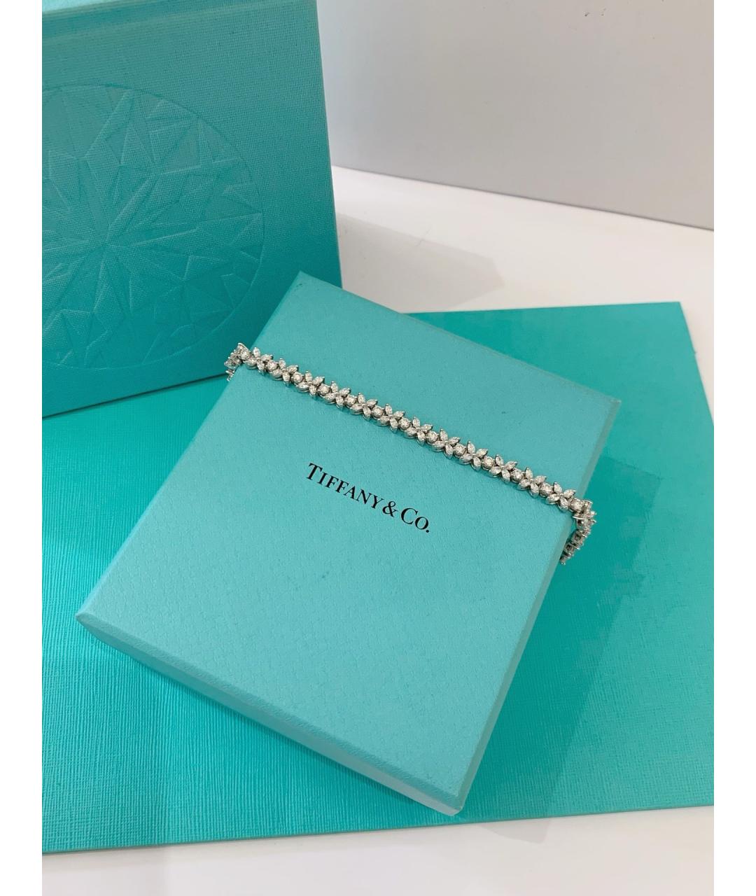 TIFFANY&CO Серебрянный браслет из белого золота, фото 4
