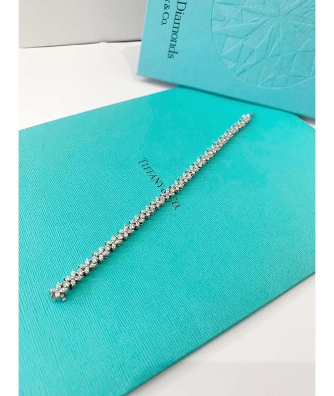 TIFFANY&CO Серебрянный браслет из белого золота, фото 9